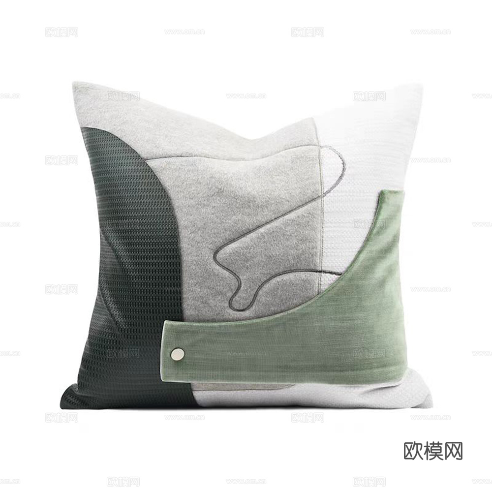 现代抱枕 枕头 印花抱枕 拼接抱枕