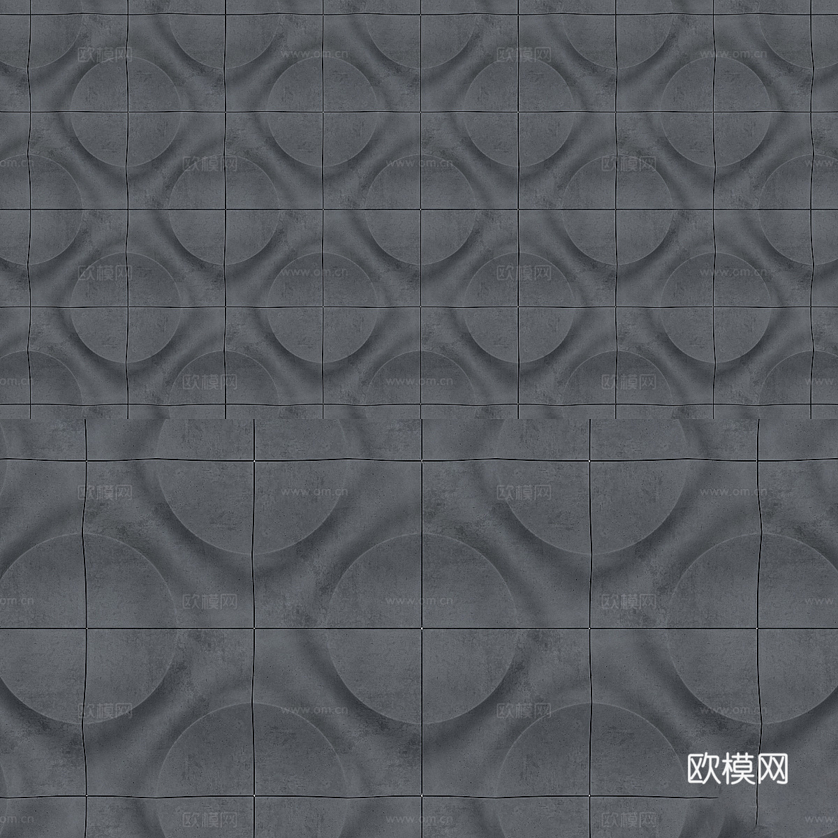 现代意式装饰墙板3d模型