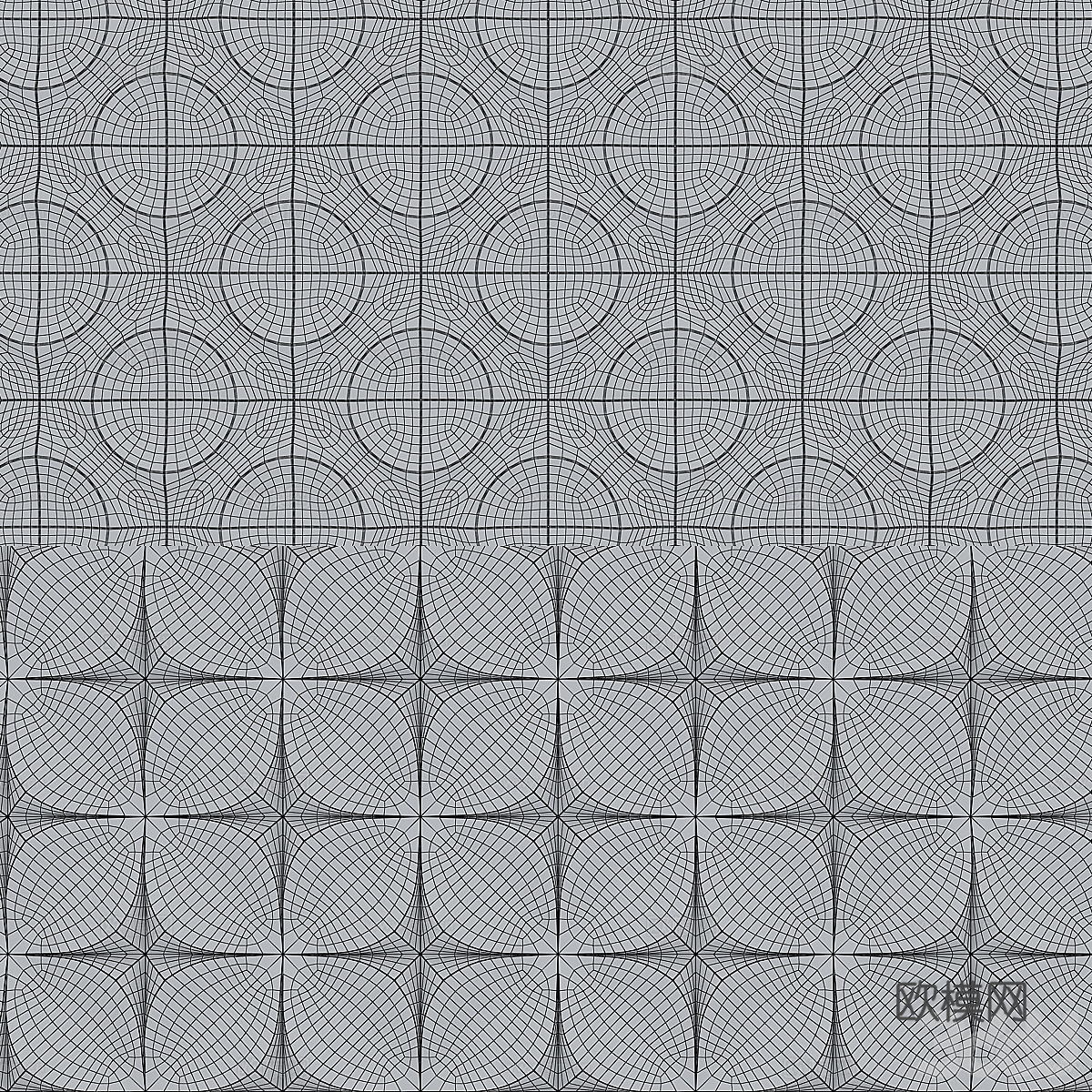 现代意式装饰墙板3d模型