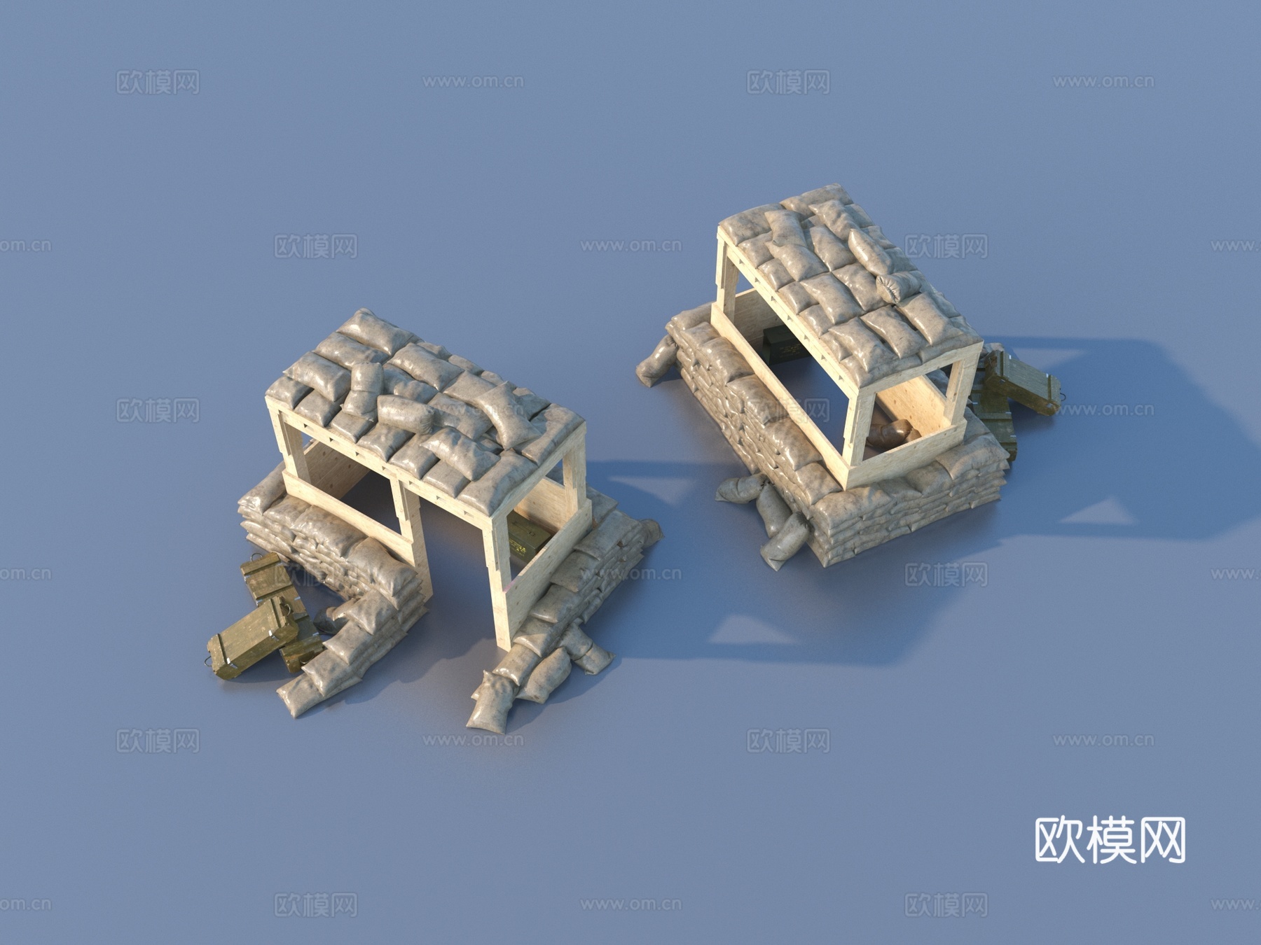 警卫塔 瞭望塔 眺望台3d模型下载