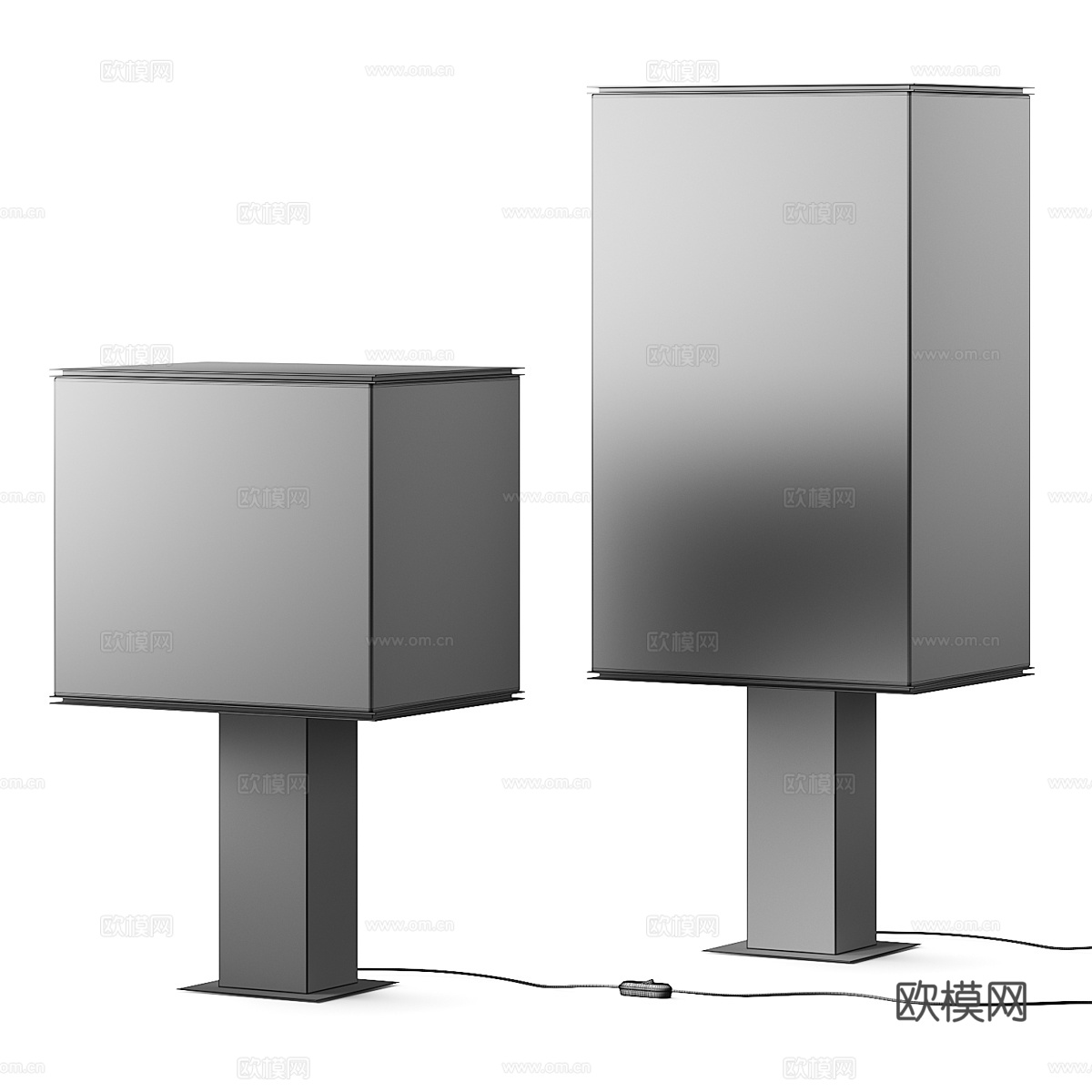 现代意式极简 Poliform Helga 台灯3d模型下载（渲染图4）