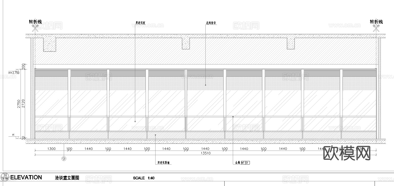 最新5套 办公室 施工图合集cad施工图