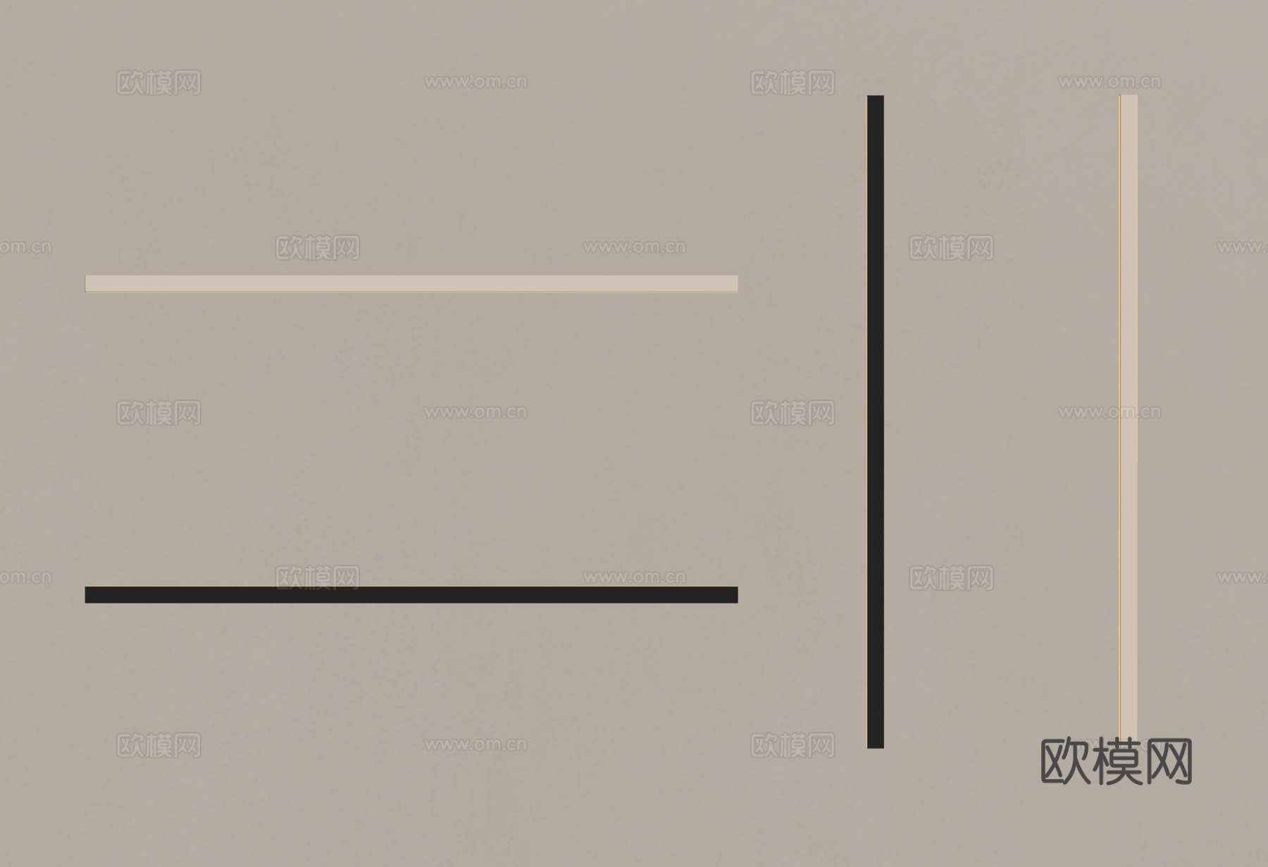 现代极简壁灯su模型