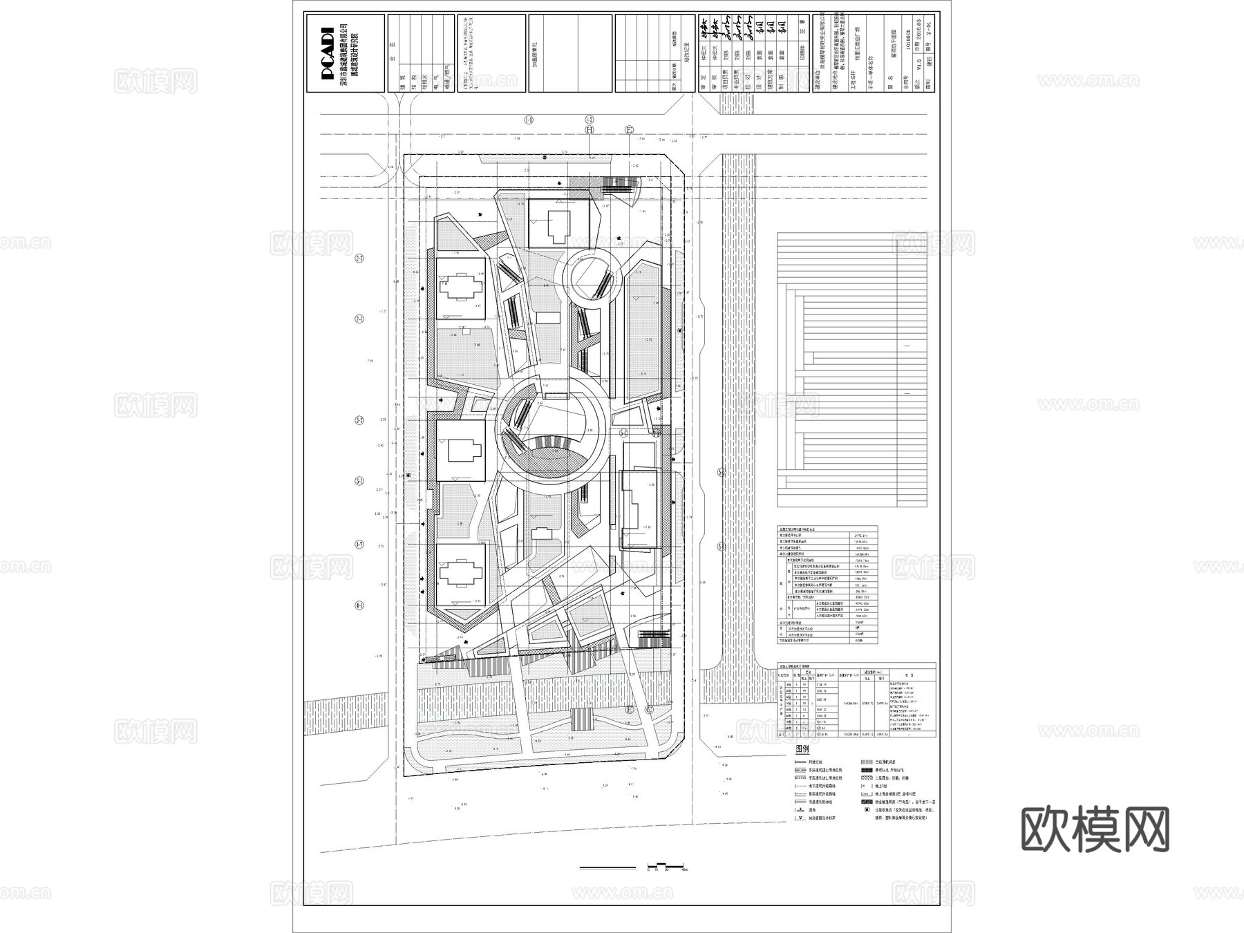 25套商业街步行街购物广场建筑规划CAD施工图cad施工图