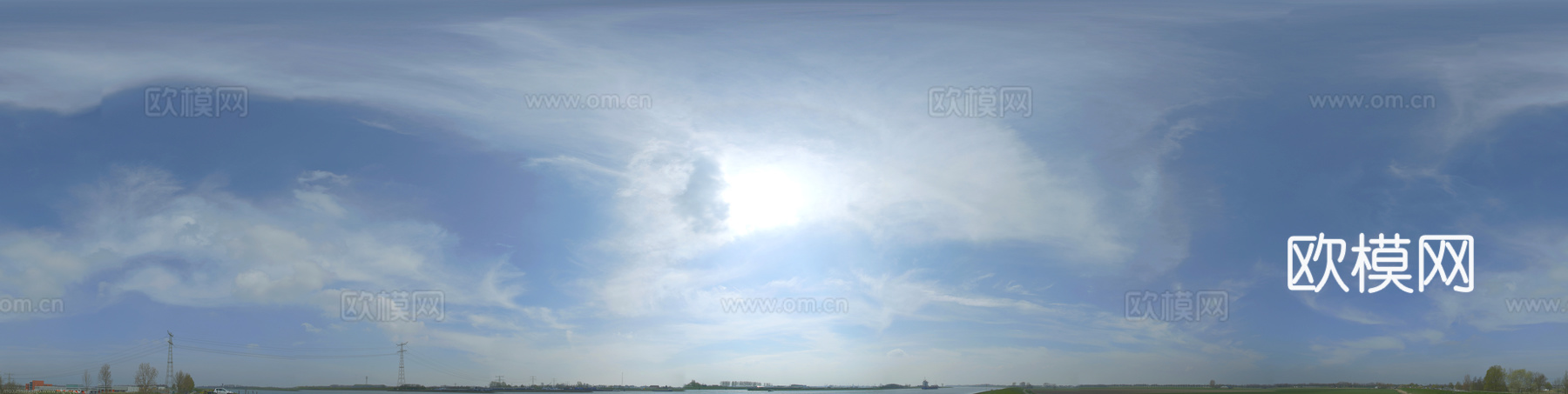 外景 天空 云层 云朵 自然风景 庭院外景 窗外 环境贴图下载