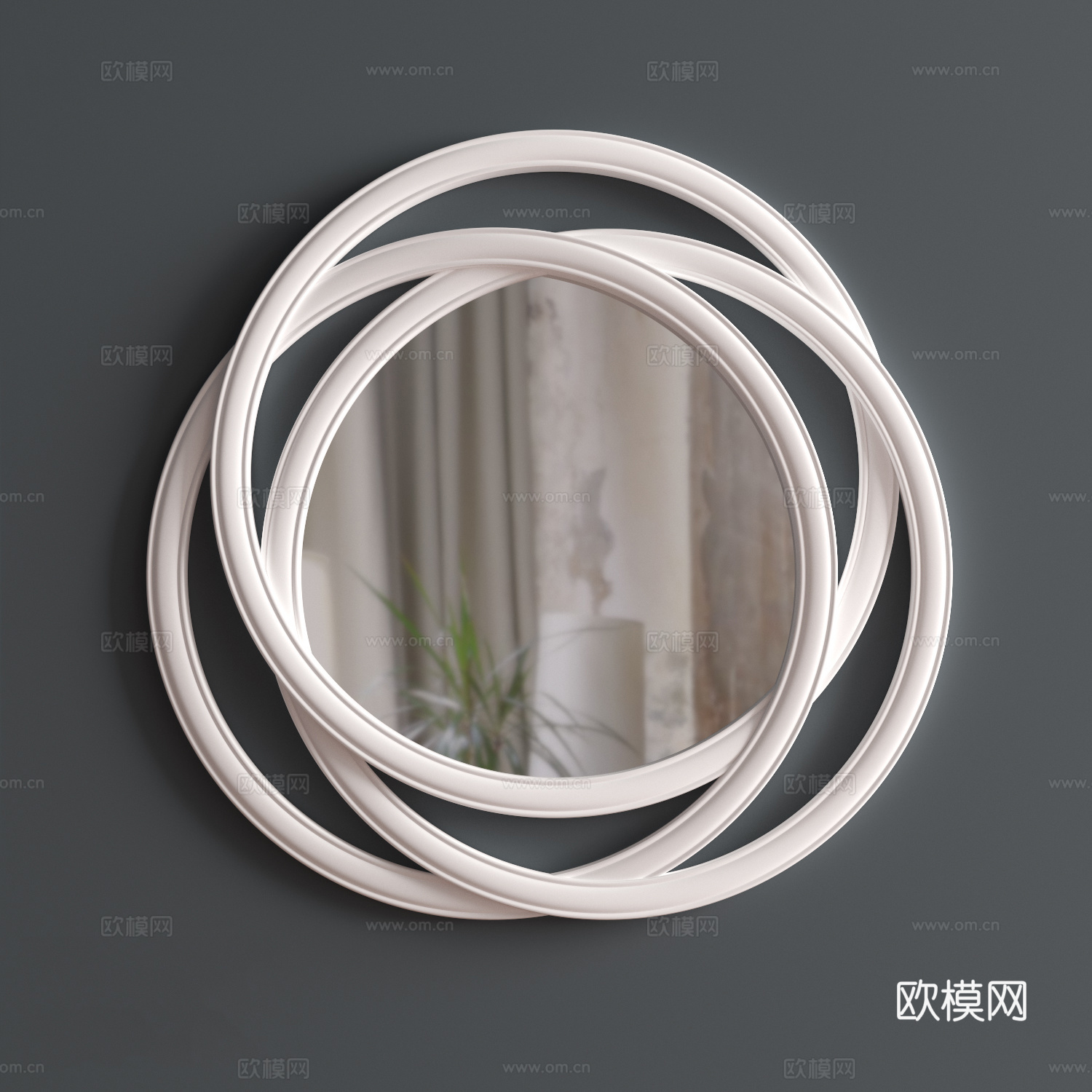 欧式古典镜子 装饰镜 卫浴镜 梳妆镜 挂镜 墙镜 欧式镜3d模型