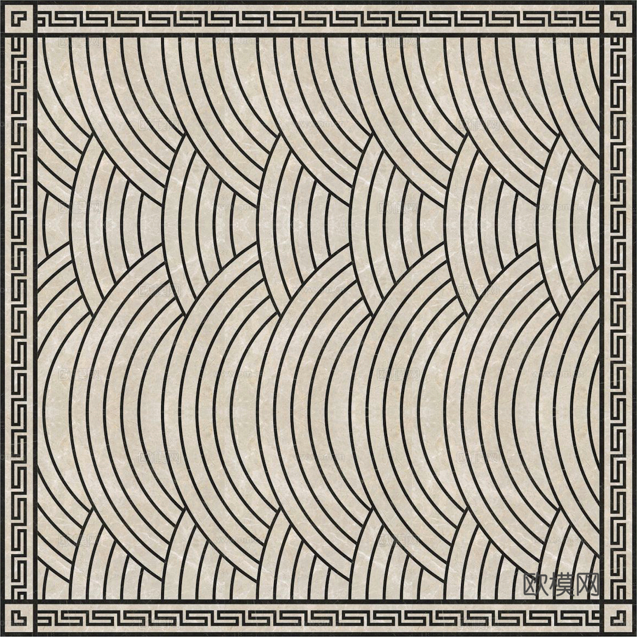 石材拼花 大理石拼花地面 瓷砖拼花 别墅庭院进门玄关地面拼花