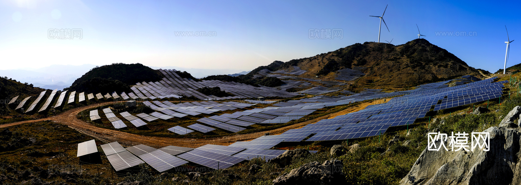 屋面太阳能光伏电板 光伏面板 发电设施 发电设备下载