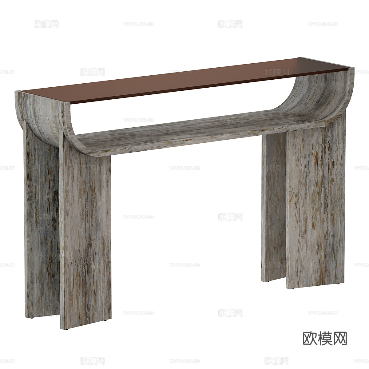 现代侘寂 Dada 玄关桌3d模型下载（渲染图1）