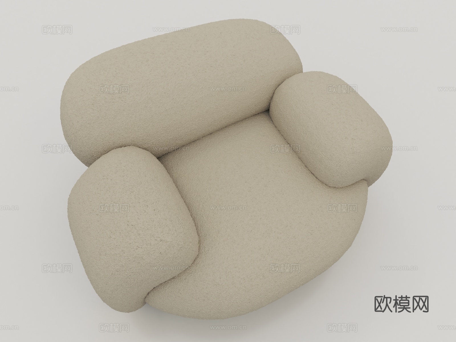 MOGG MOCHI 单人沙发3d模型
