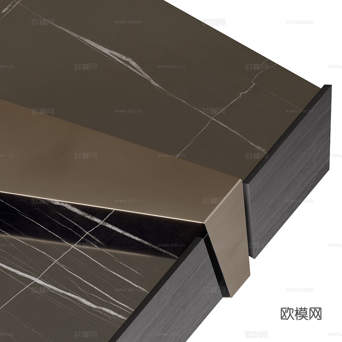 现代意式 Deep Shake 茶几3d模型