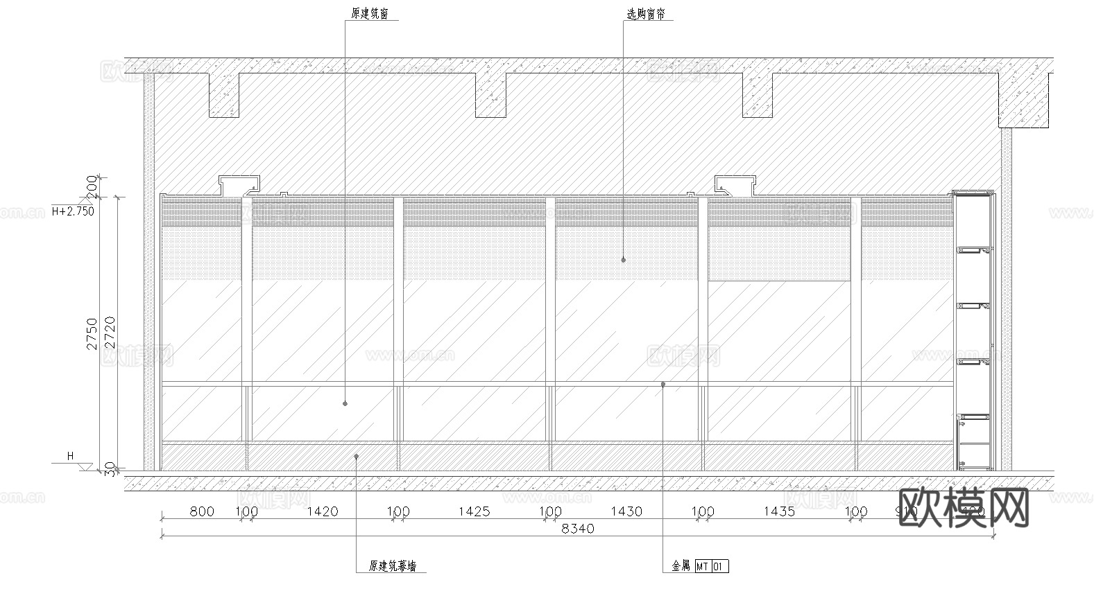 最新5套 办公室 施工图合集cad施工图