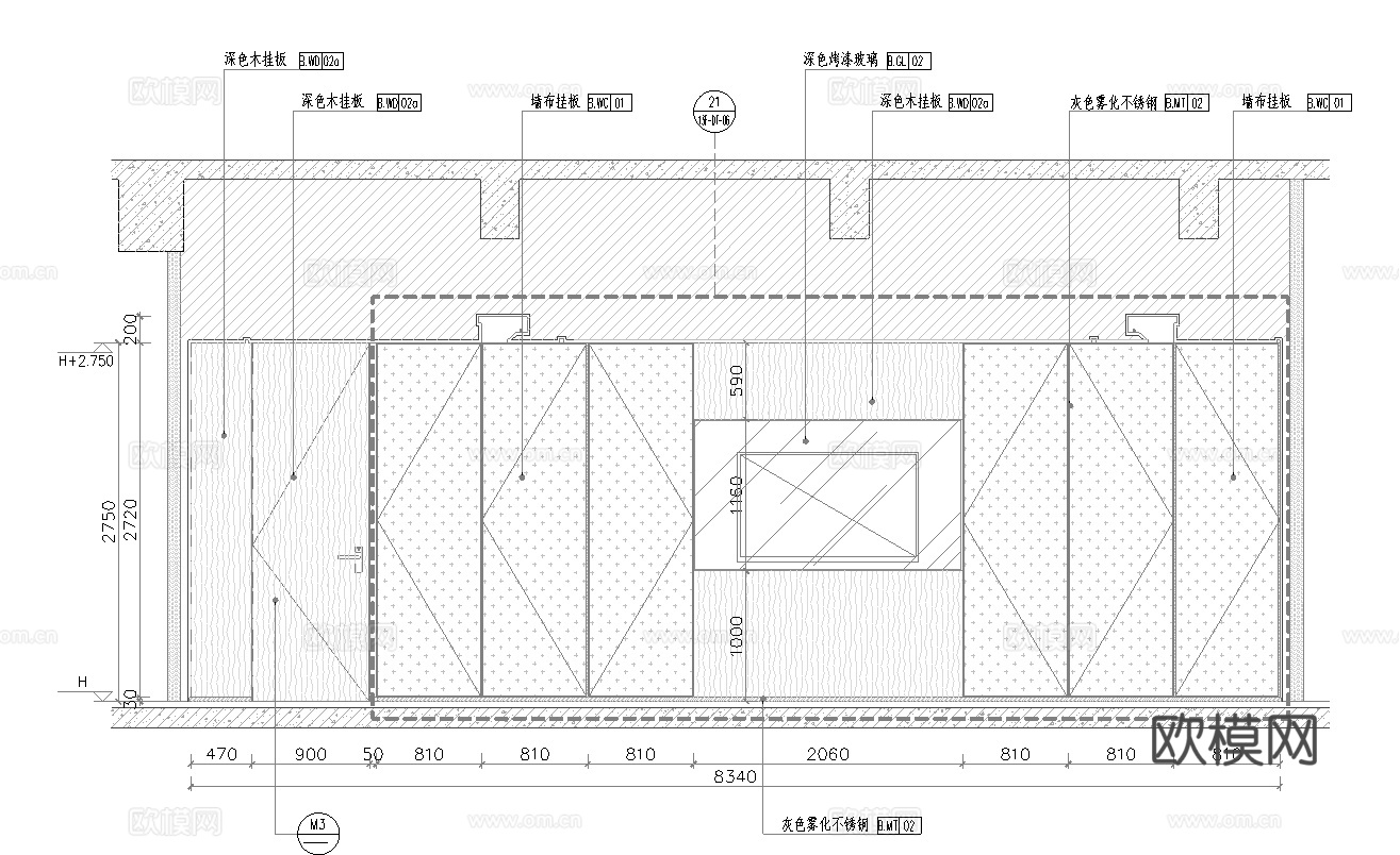 最新5套 办公室 施工图合集cad施工图