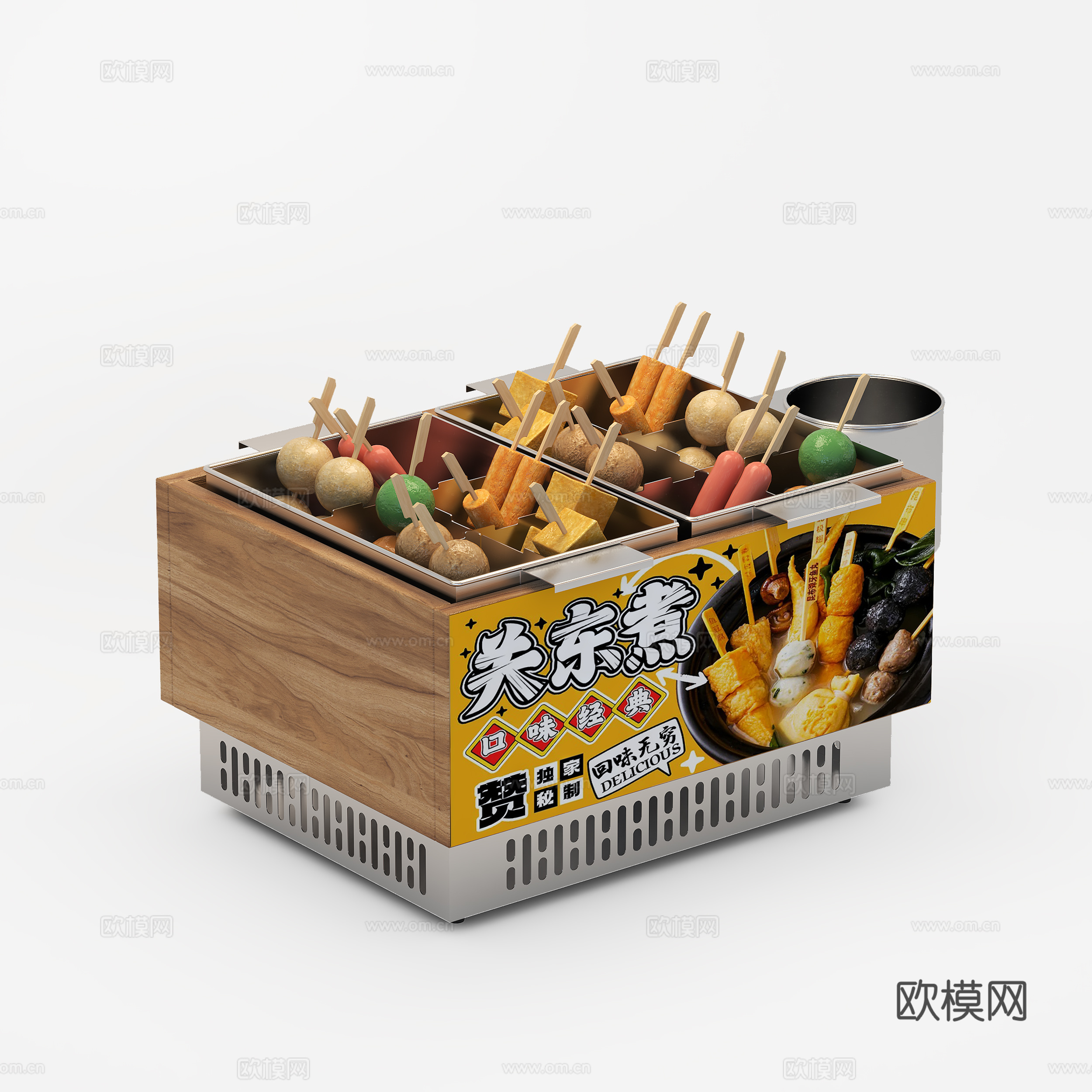 关东煮机 便利店电器su模型