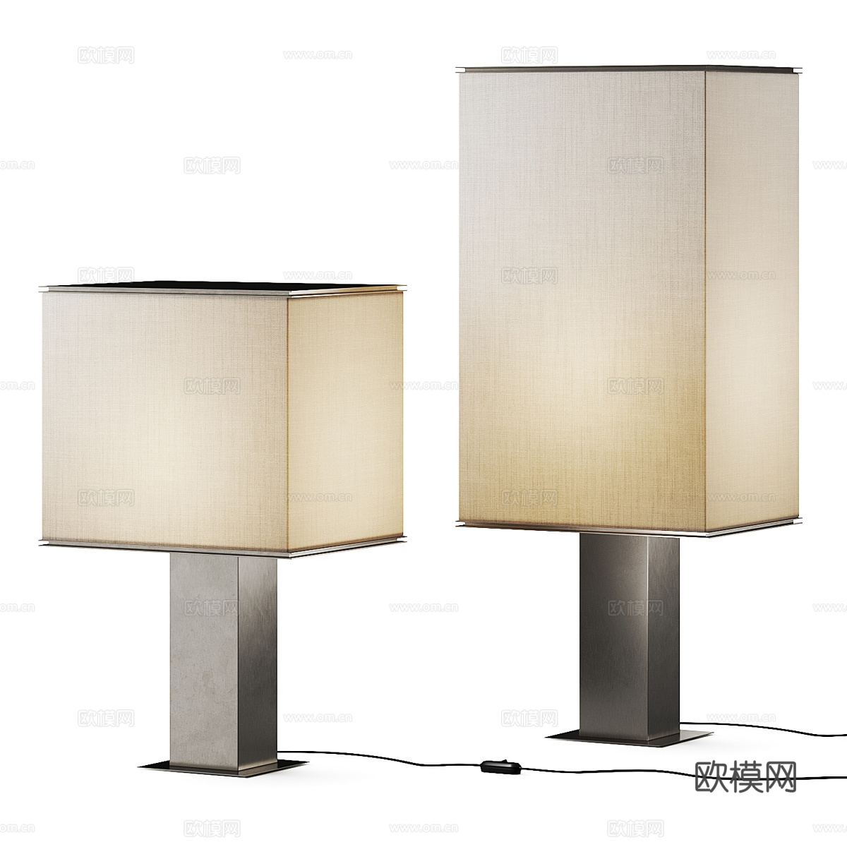 现代意式极简 Poliform Helga 台灯3d模型下载（渲染图1）