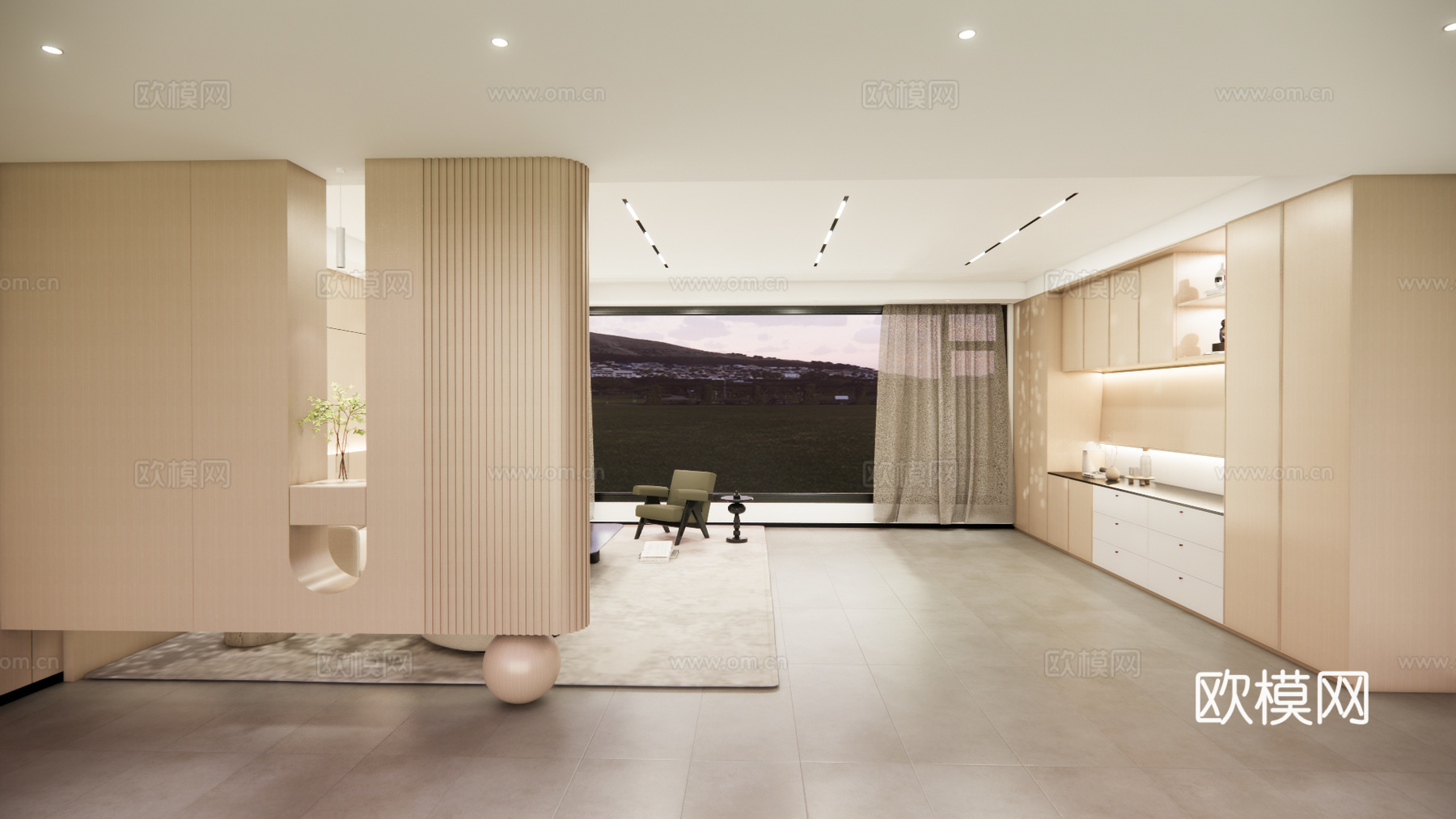 客厅 沙发 现代简约su模型