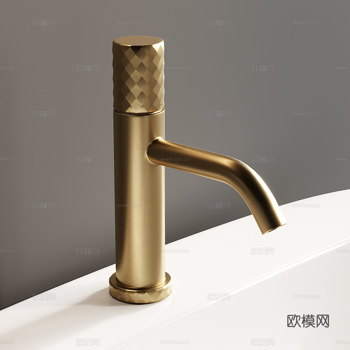 现代轻奢台盆柜 浴室柜3d模型下载（渲染图4）