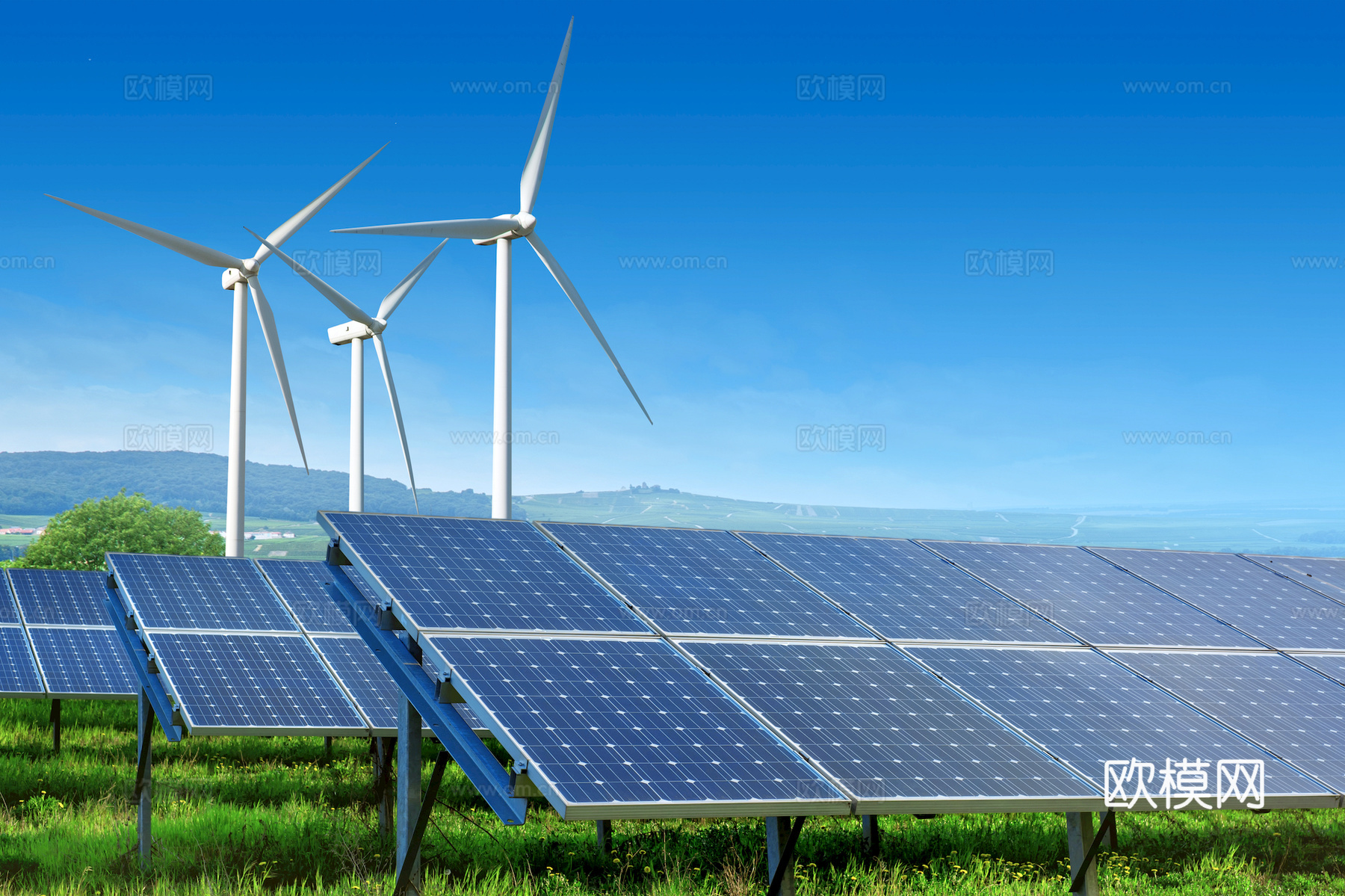 屋面太阳能光伏电板 光伏面板 发电设施 发电设备下载