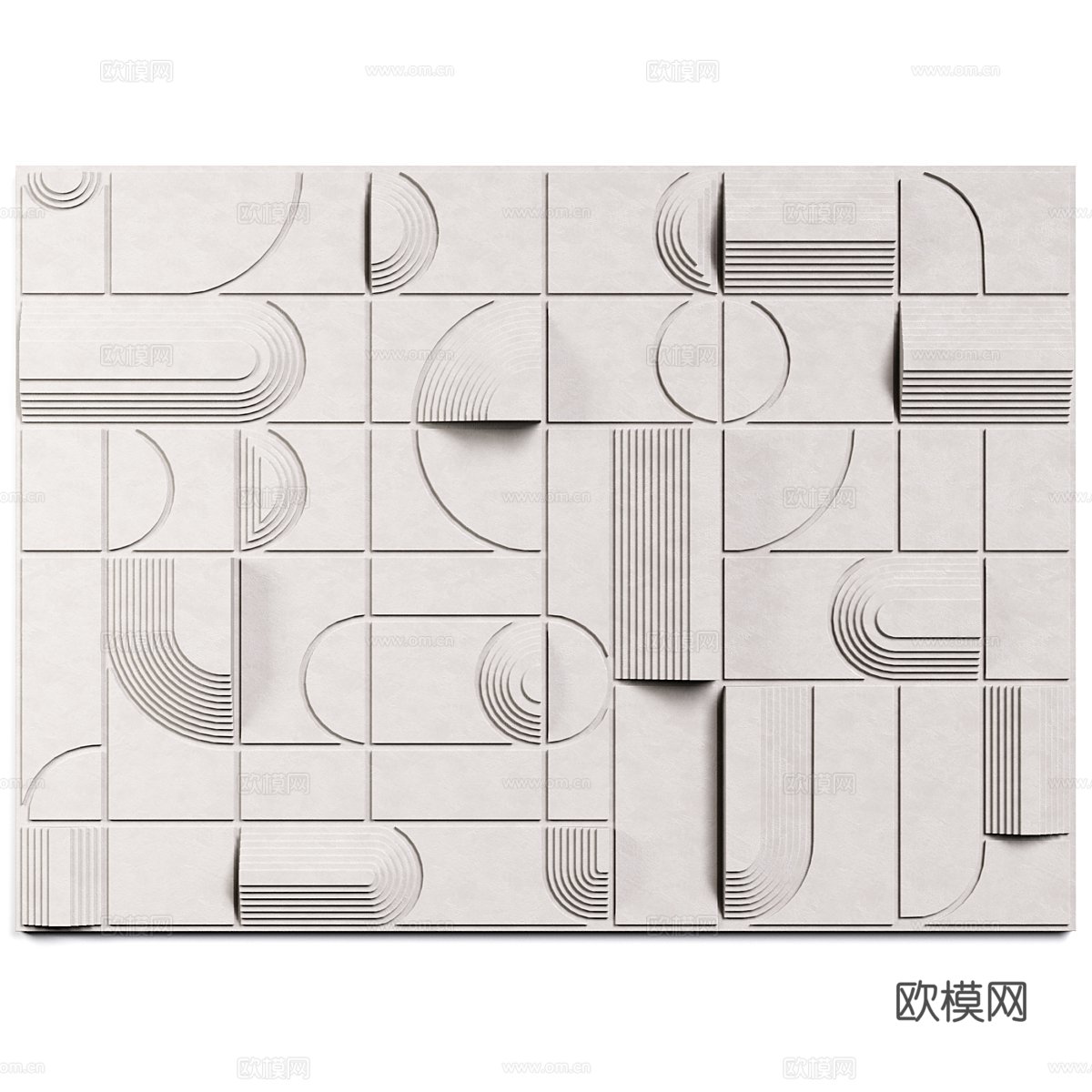 护墙板 立体墙饰3d模型下载