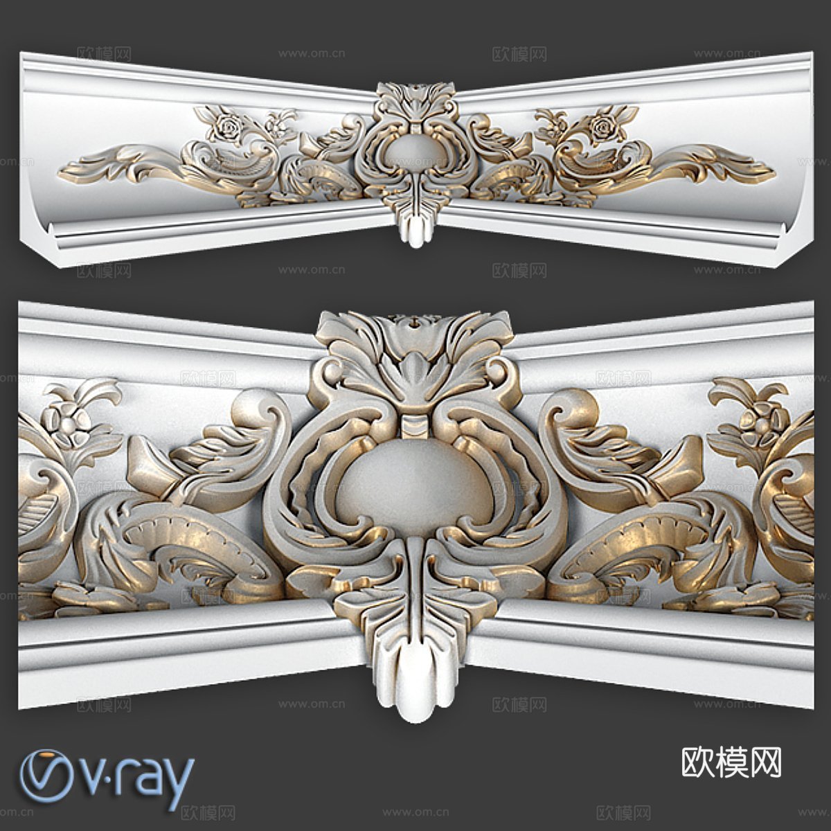 萨布尔装饰角线3d模型下载