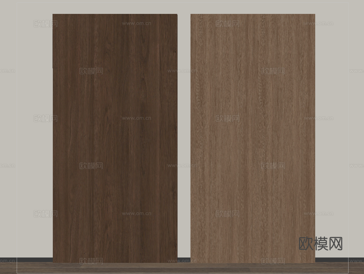 现代护墙板 木饰面护墙板 木饰面背景墙su模型