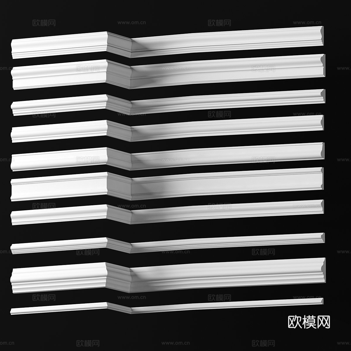 装饰线条集锦 - Dikart 第9页3d模型下载