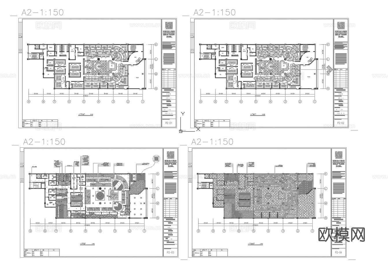 最新2套全套 酒吧 KTV 施工图 效果图合集cad施工图