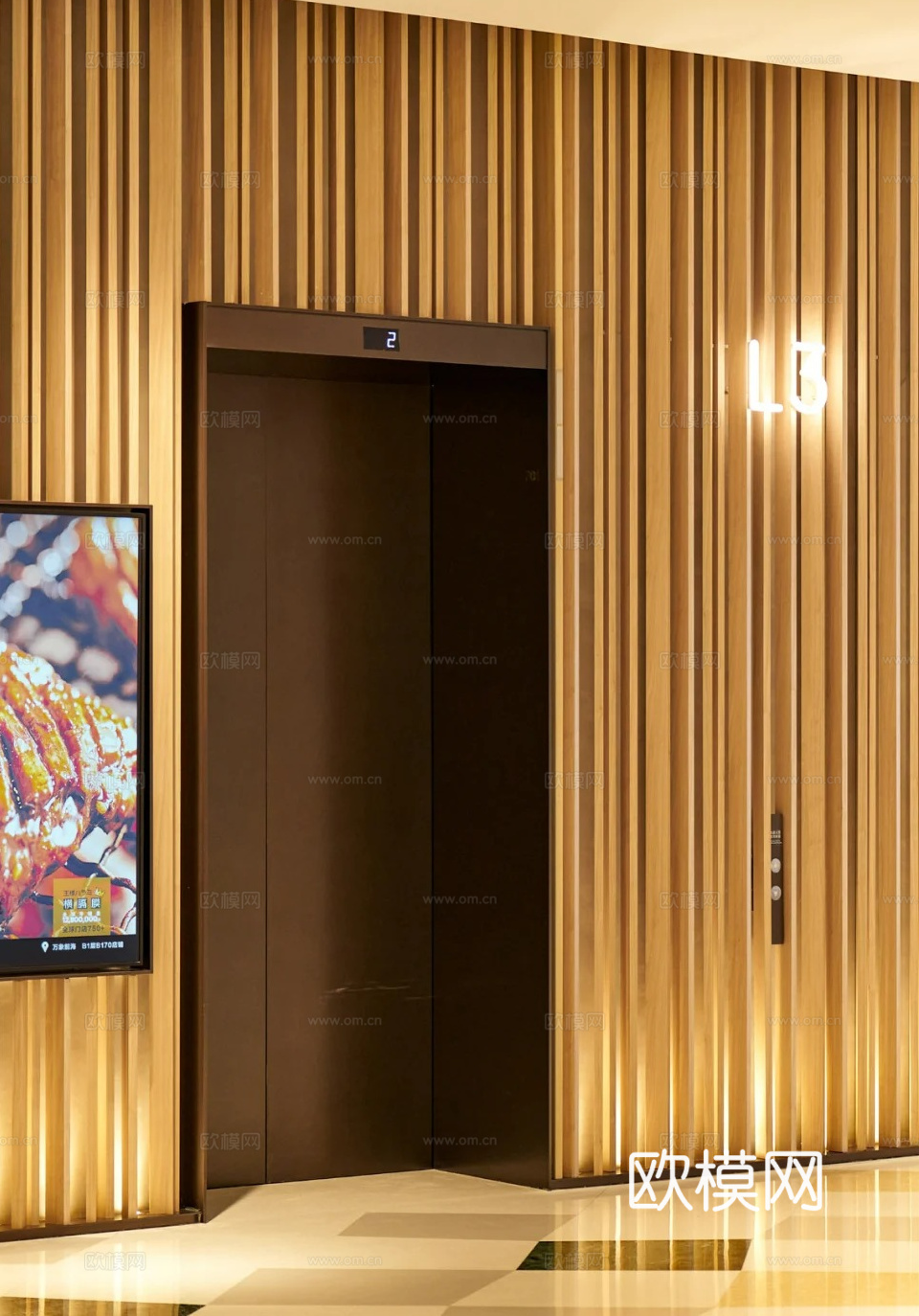 电梯厅铝格栅方通、电梯厅到站灯详图、电梯厅到站按钮、商场电梯cad施工图