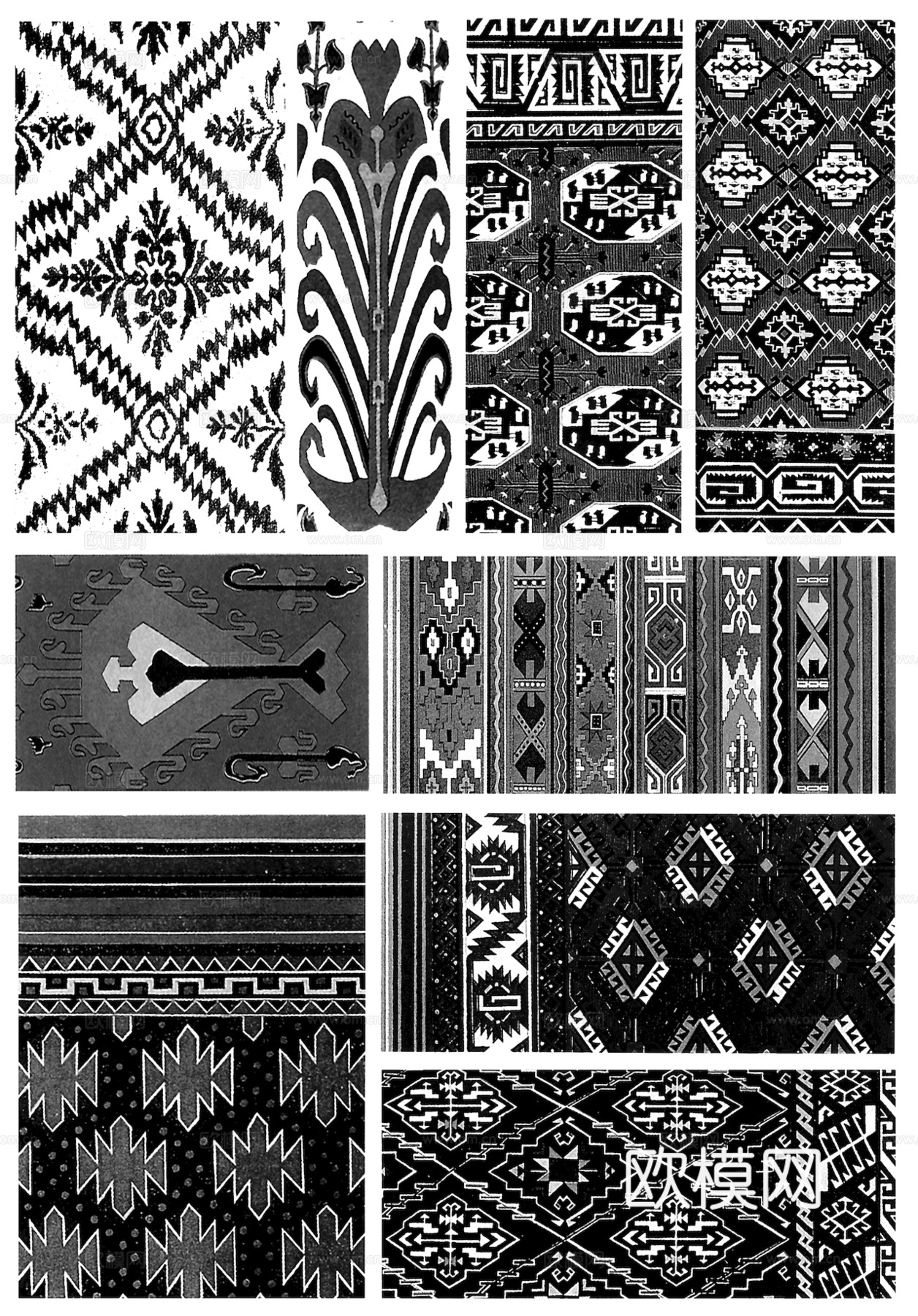 黑白凹凸 高光遮罩 通道 纹理 装饰花纹线条 墙地面凹凸铺贴下载