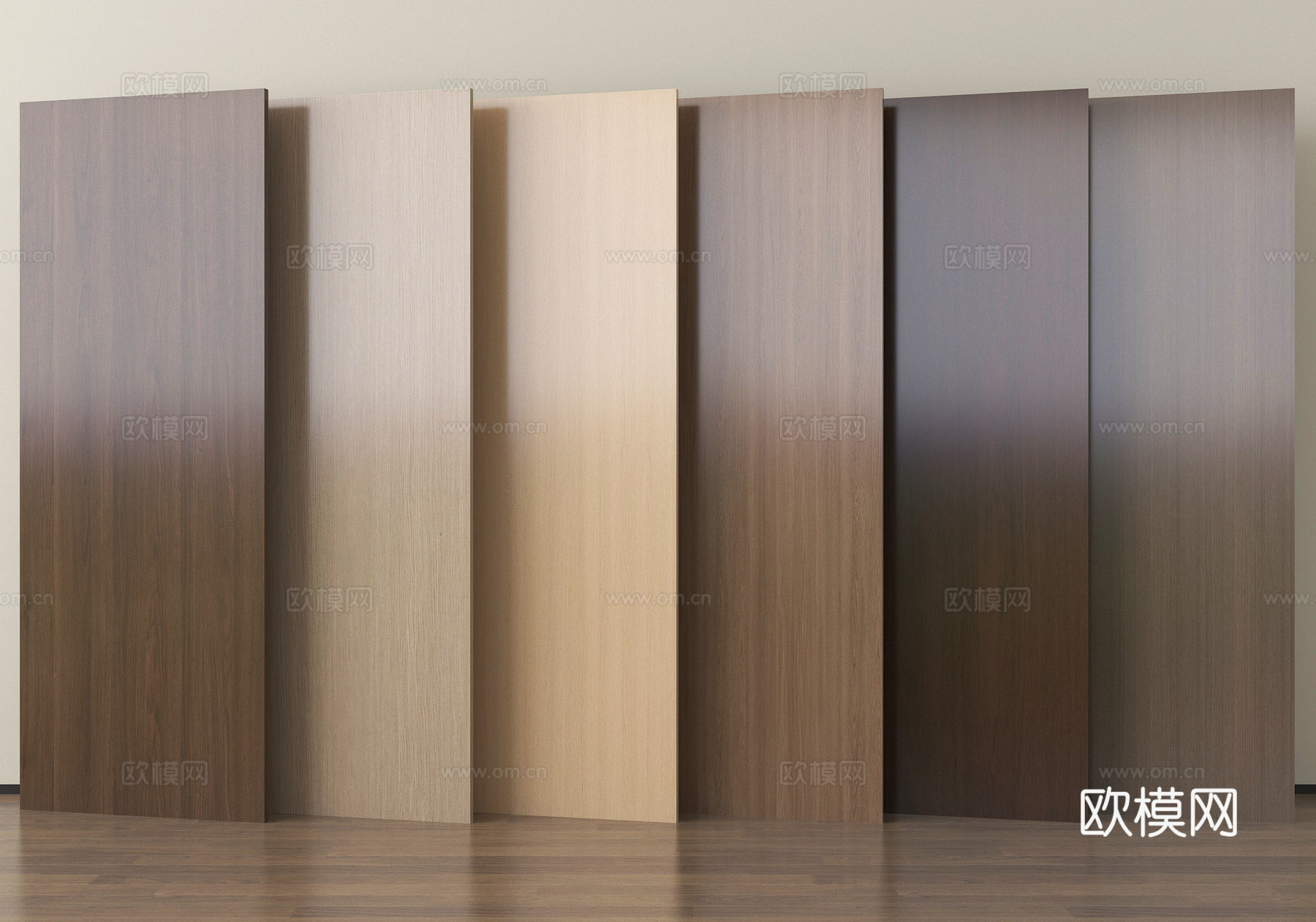 现代护墙板 木饰面护墙板 木饰面背景墙su模型