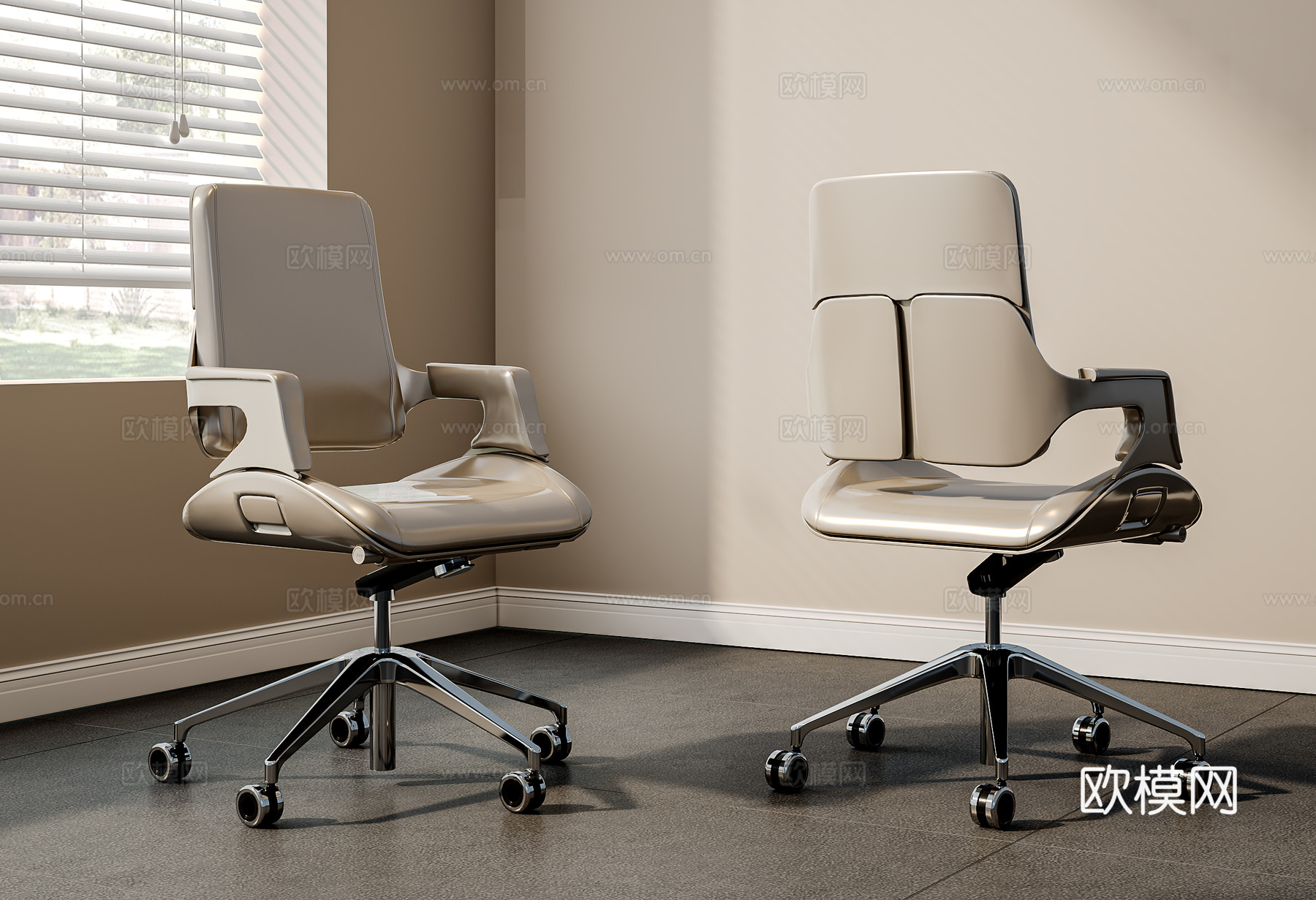 现代会议椅  办公椅 老板板 休闲椅 皮椅su模型