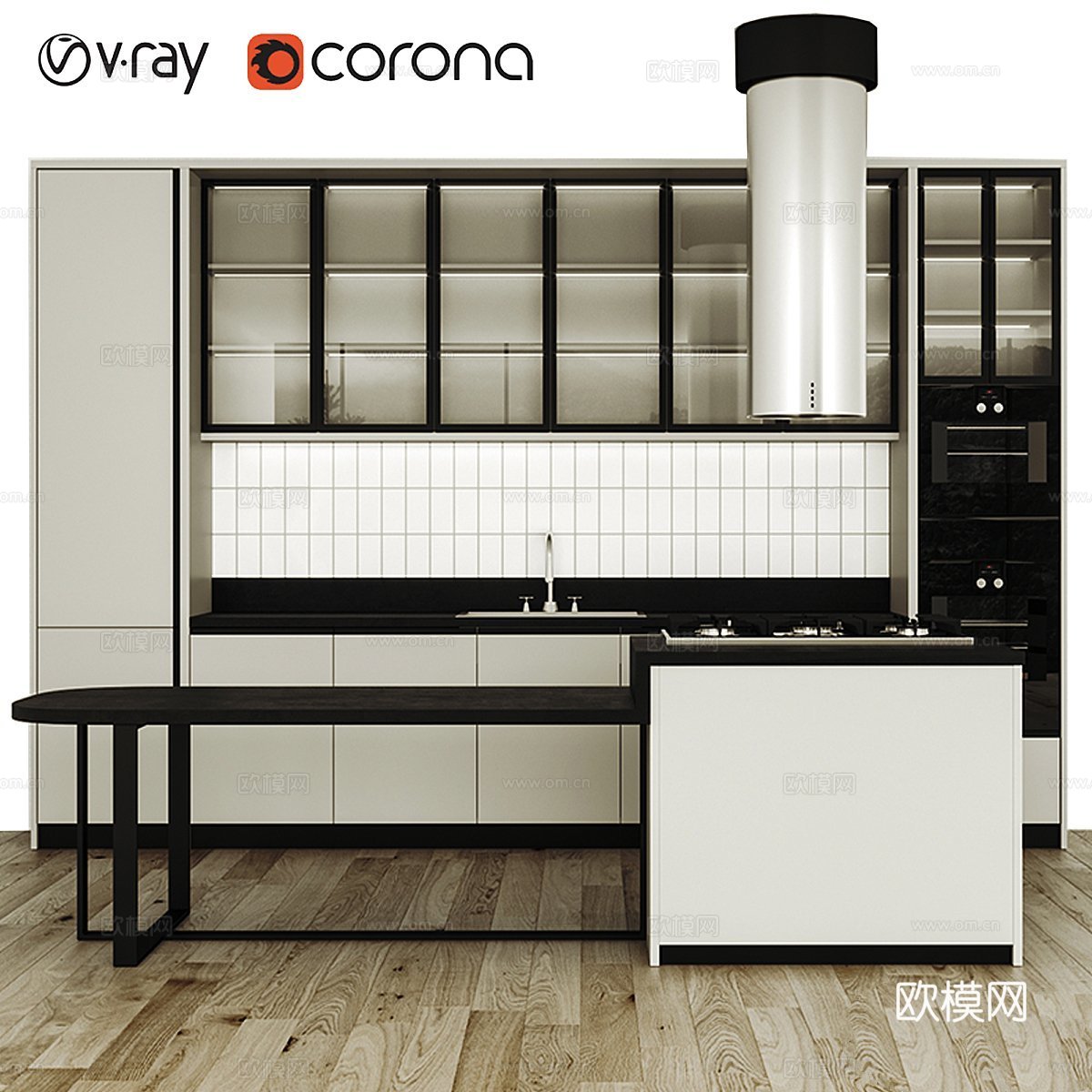 厨房套装_073d模型下载