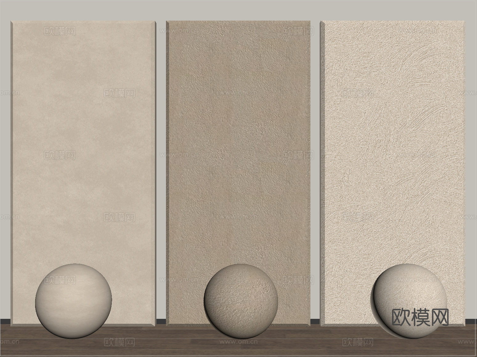 现代涂料 艺术漆 肌理漆 真石漆 微水泥su模型