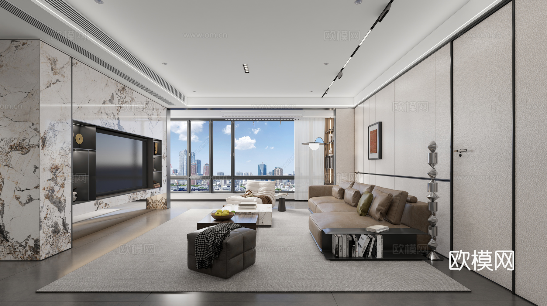 家居客厅  客厅su模型