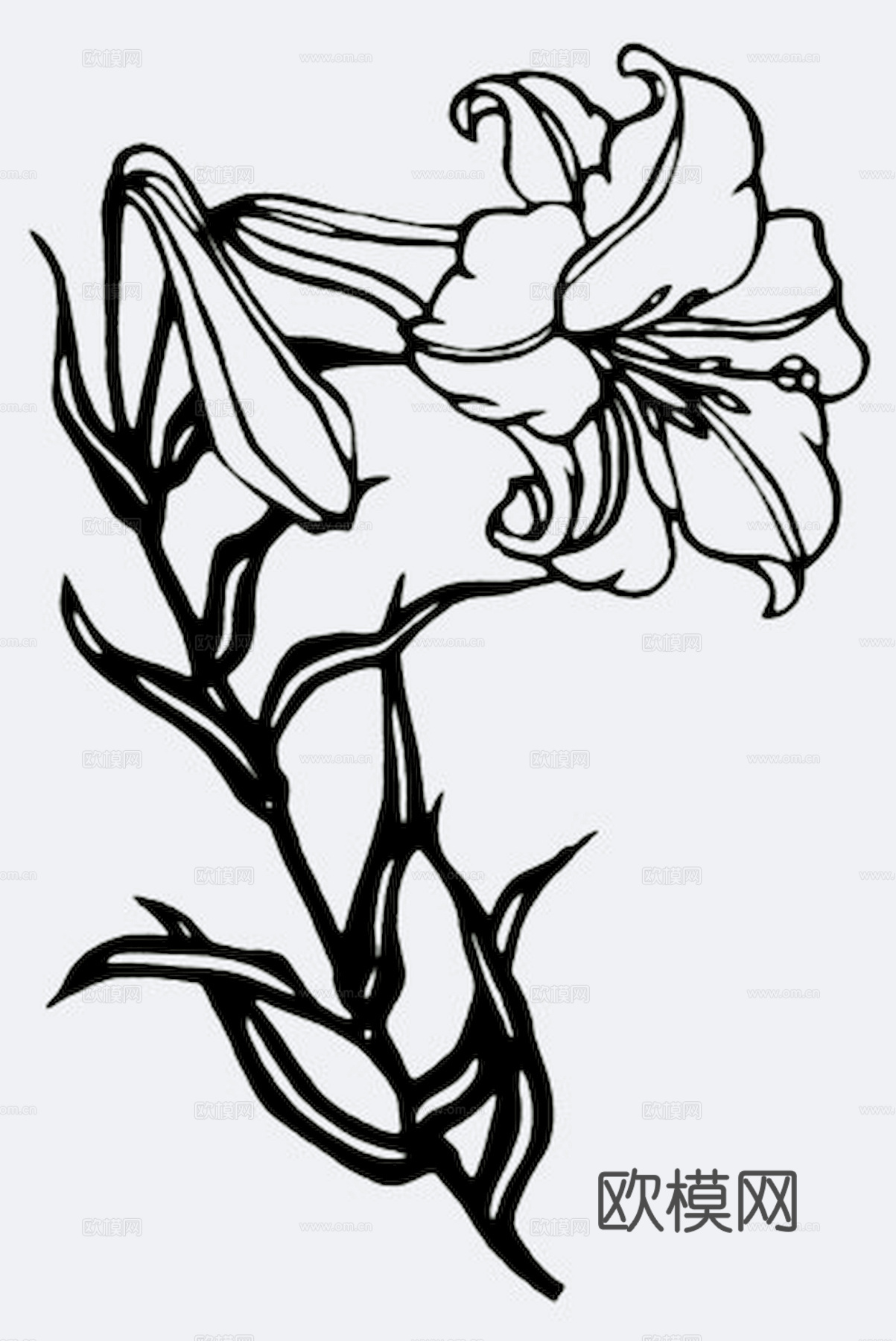 黑白凹凸 高光遮罩 通道 花纹纹理 装饰线条 纹理 墙绘图案