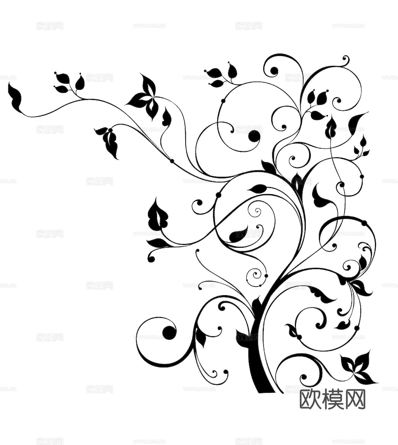 黑白凹凸 高光遮罩 通道 花纹纹理 装饰线条 纹理 墙绘图案下载