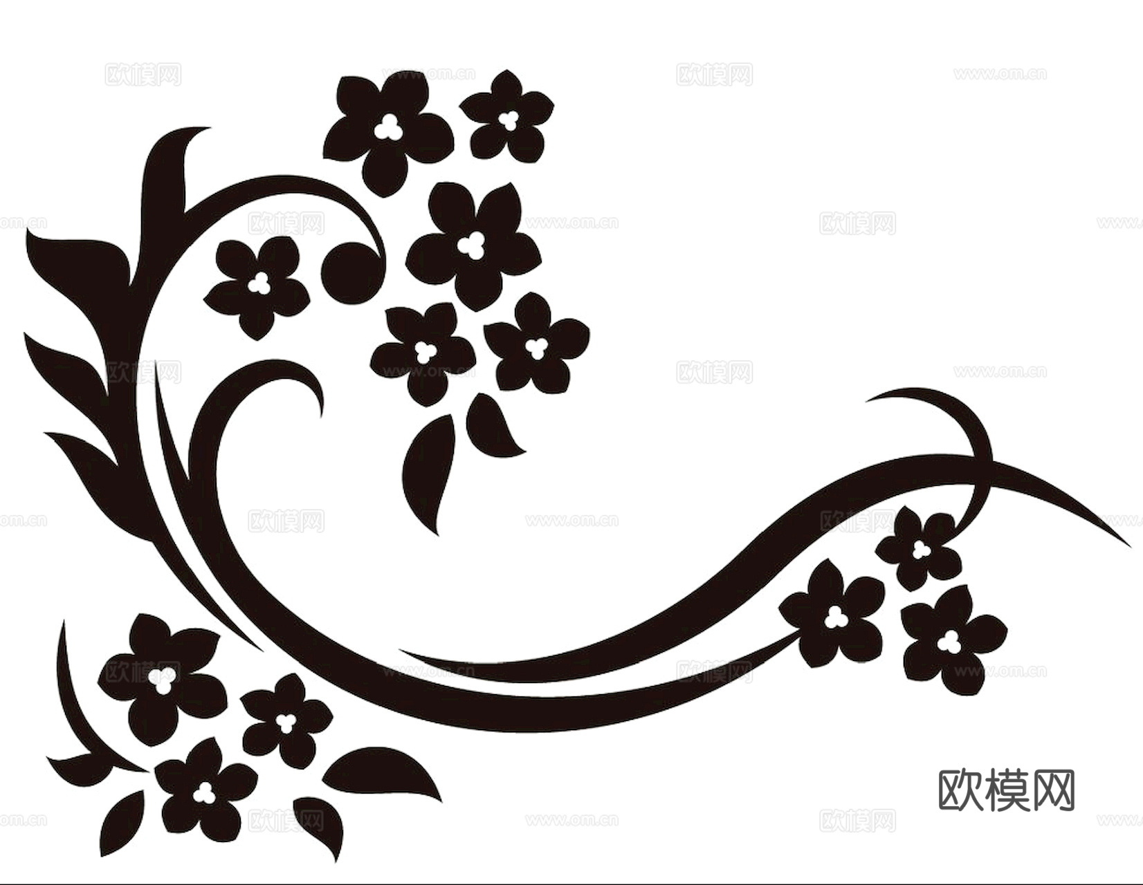 黑白凹凸 高光遮罩 通道 花纹纹理 装饰线条 纹理 墙绘图案下载