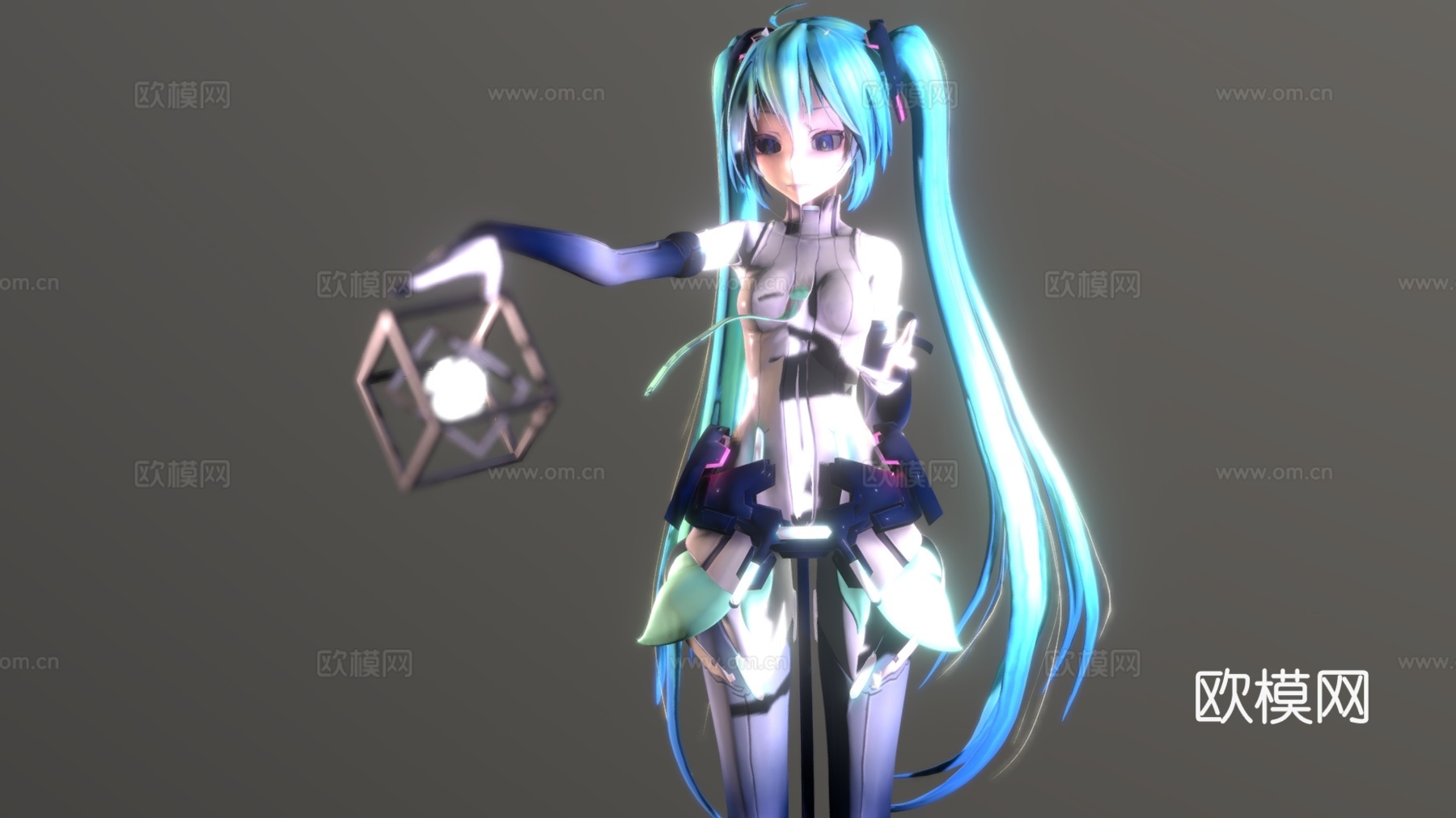 现代二次元人物 洛天依 动漫人物 动漫角色su模型