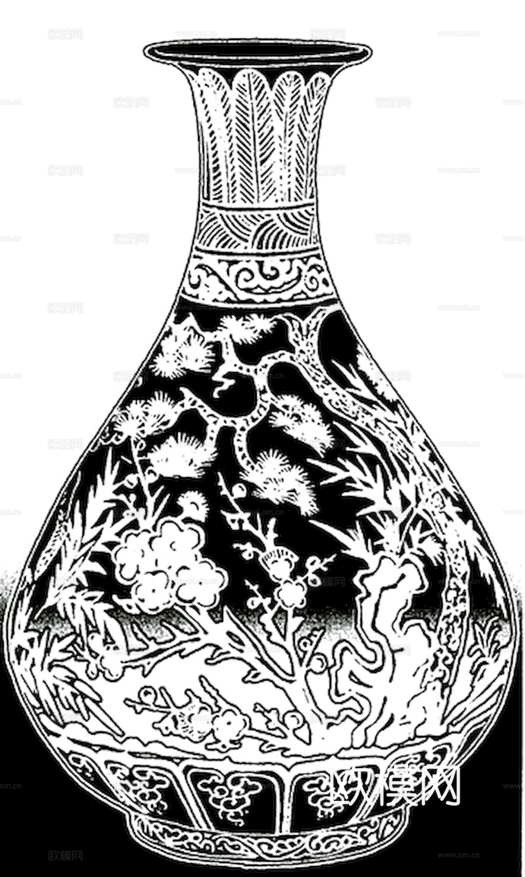 黑白凹凸 高光遮罩 通道 花纹纹理 装饰线条 纹理 墙绘图案下载