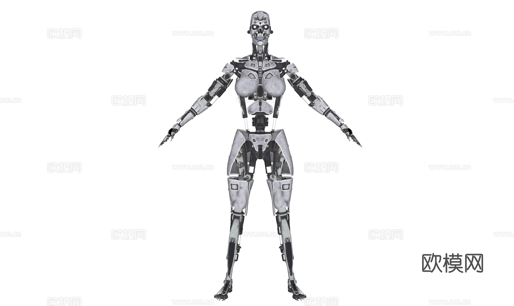 现代智能机器 机器人 人形机器人su模型