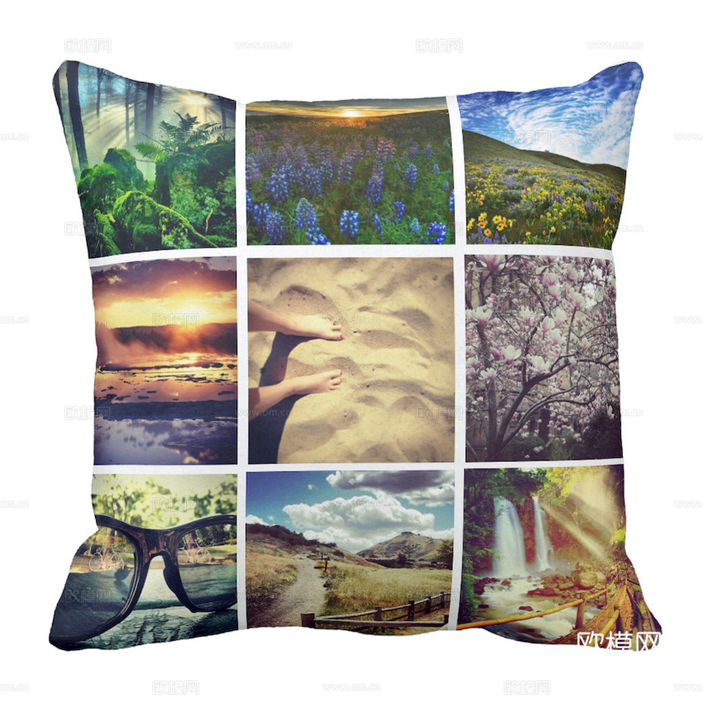 枕头 沙发抱枕 靠枕 花纹布纹布艺抱枕 床上用品下载