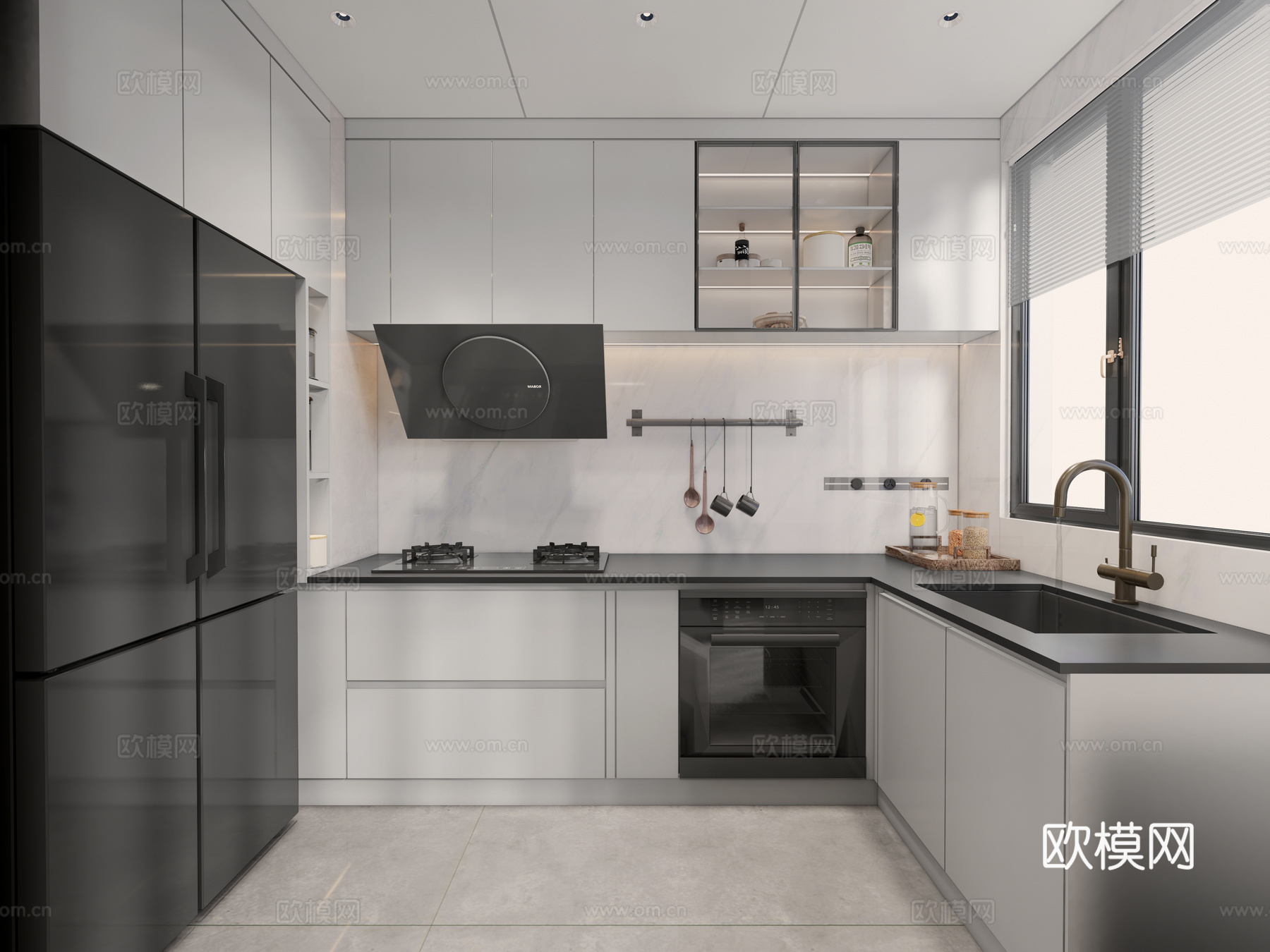 厨房  厨具su模型