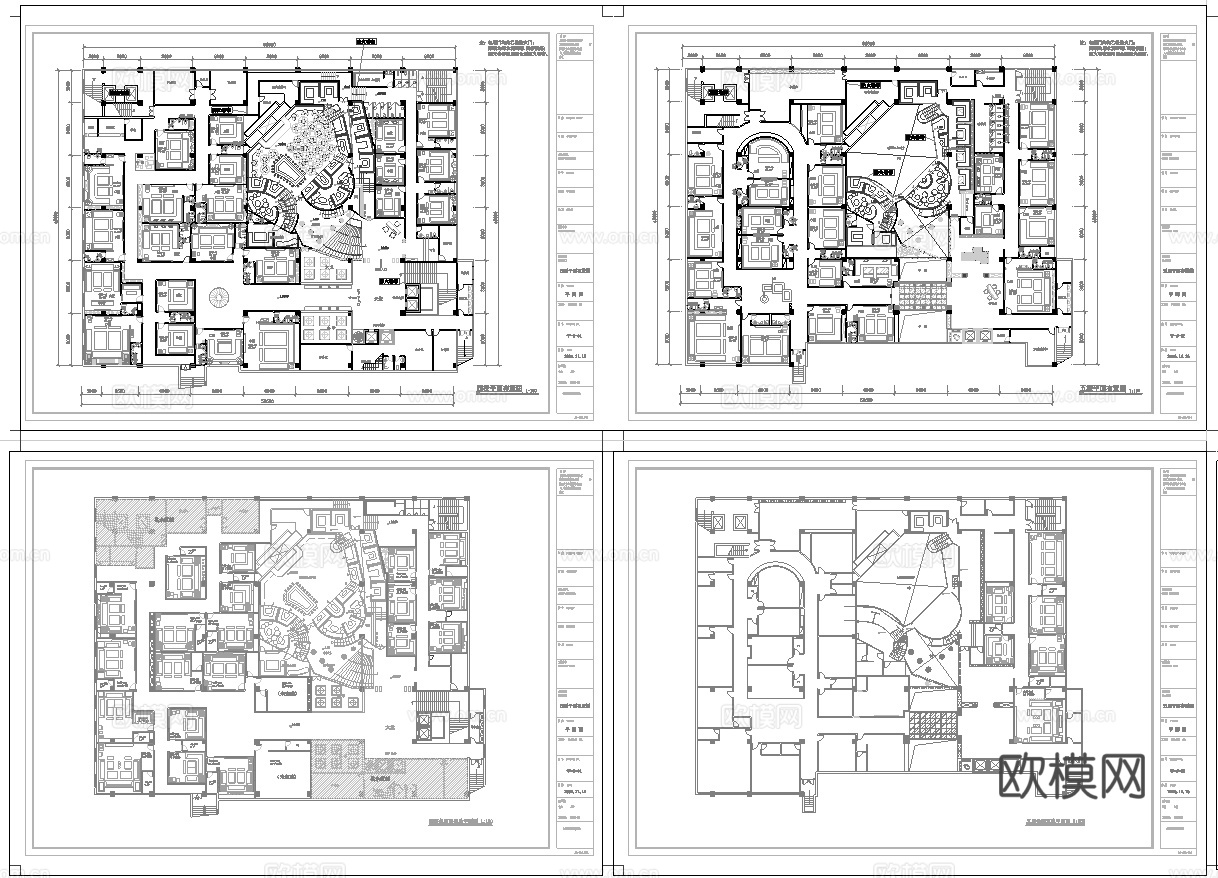 最新2套全套 酒吧 KTV 施工图 效果图合集cad施工图