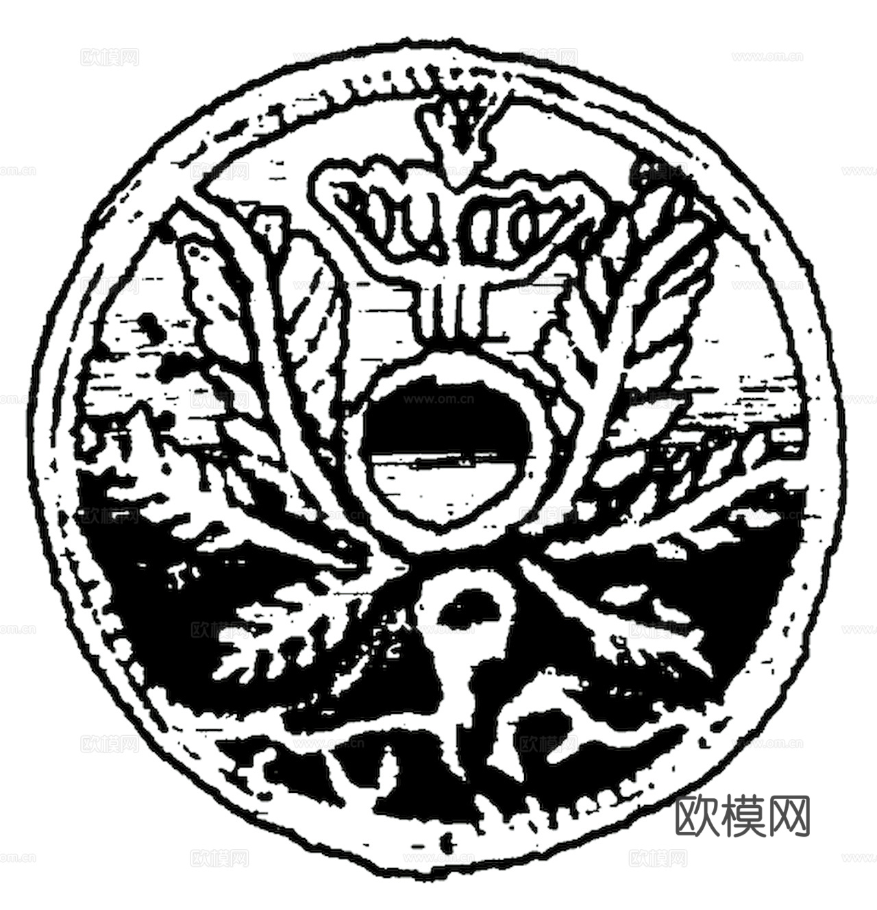 黑白凹凸 高光遮罩 通道 花纹纹理 装饰线条 纹理 墙绘图案下载