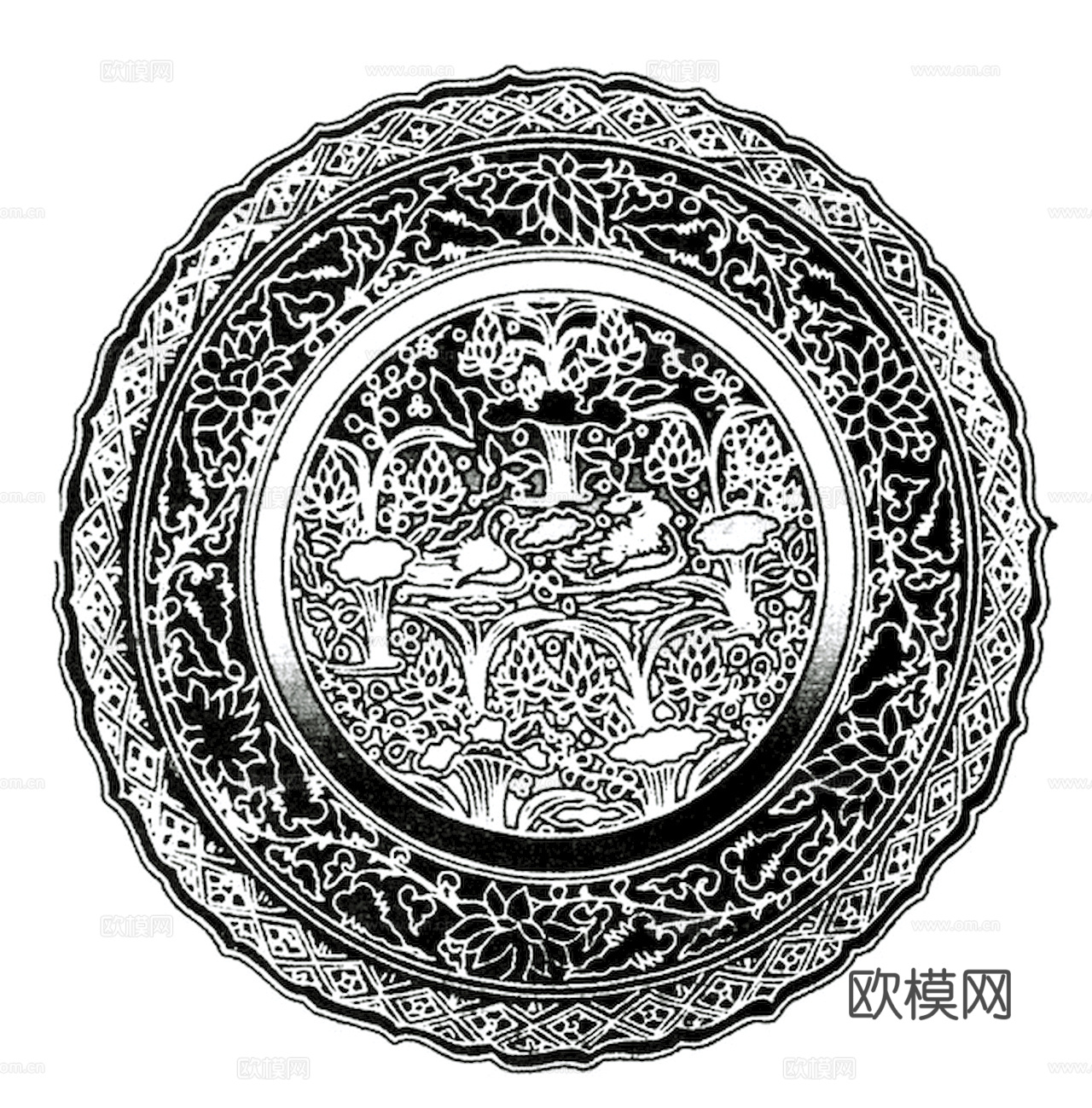 黑白凹凸 高光遮罩 通道 花纹纹理 装饰线条 纹理 墙绘图案下载