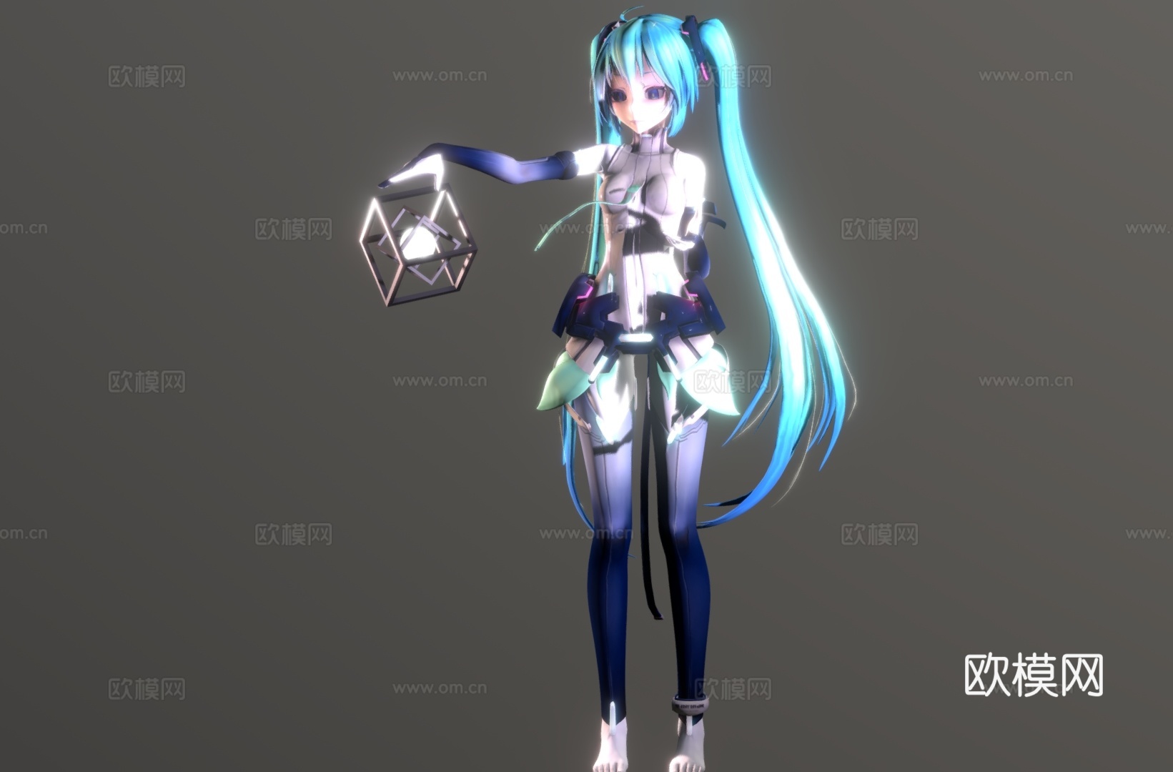 现代二次元人物 洛天依 动漫人物 动漫角色su模型