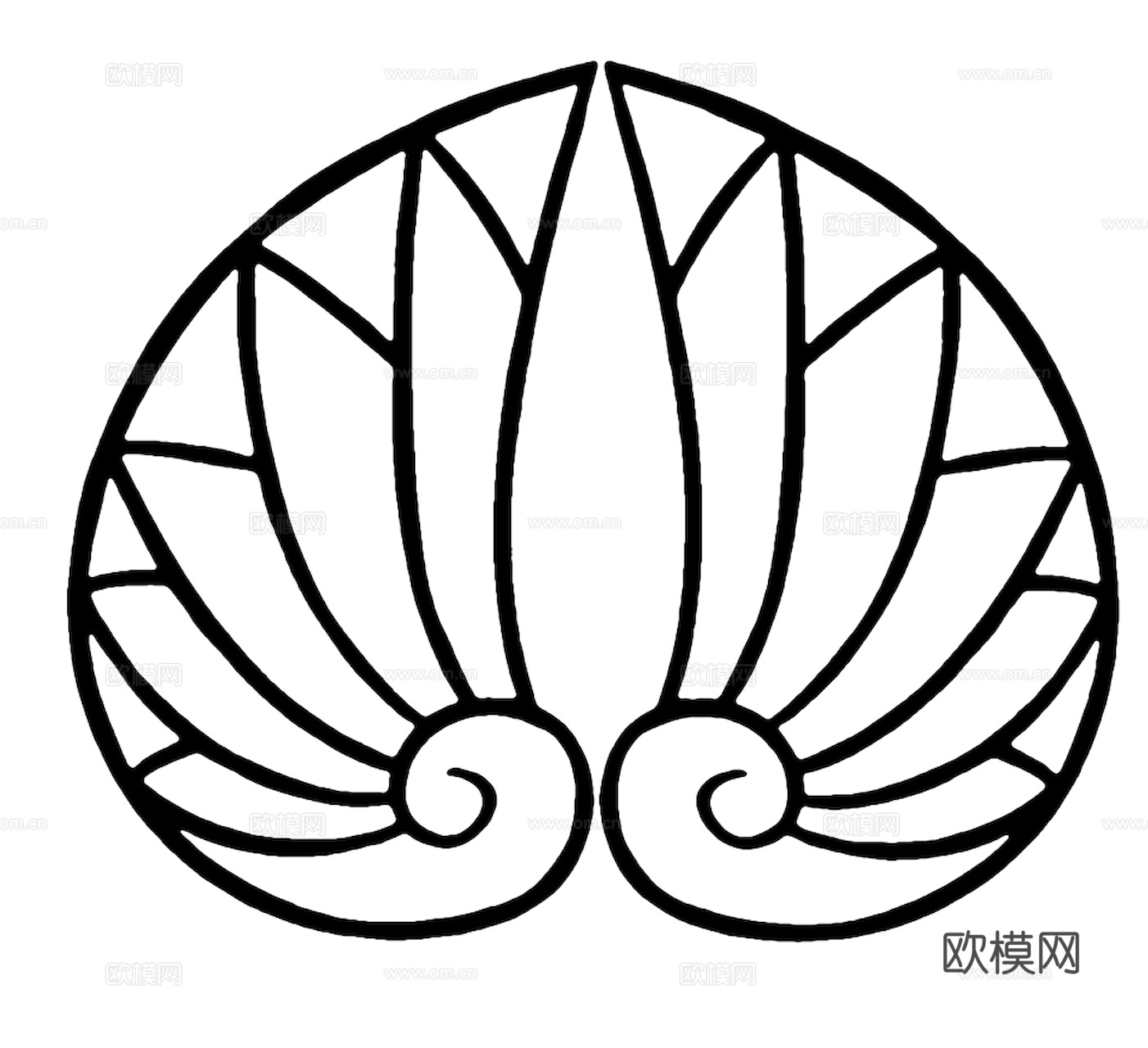 黑白凹凸 高光遮罩 通道 花纹纹理 装饰线条 纹理 墙绘图案下载