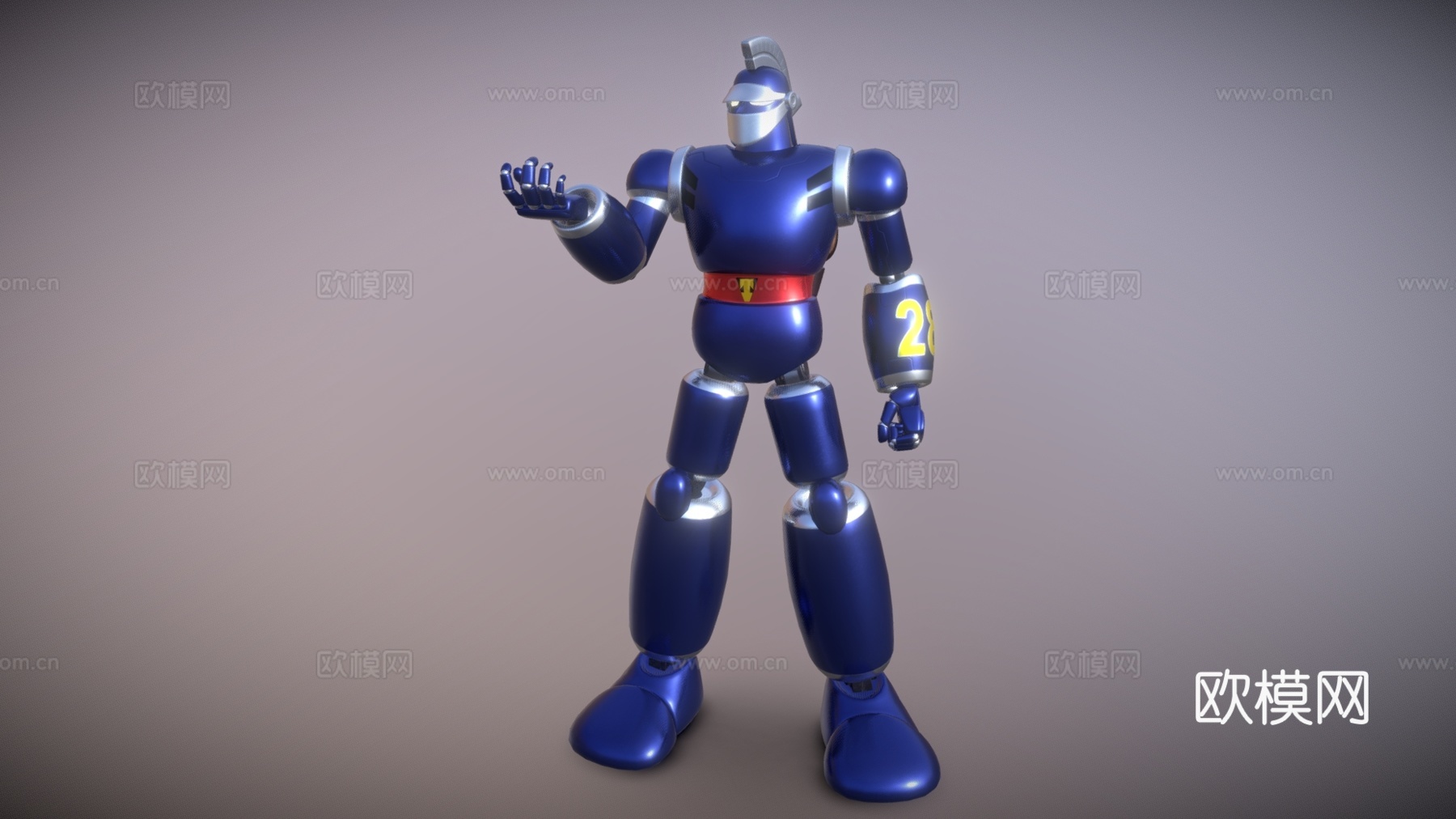 现代科技感机器人 人形机器人 战斗机器人 机甲su模型