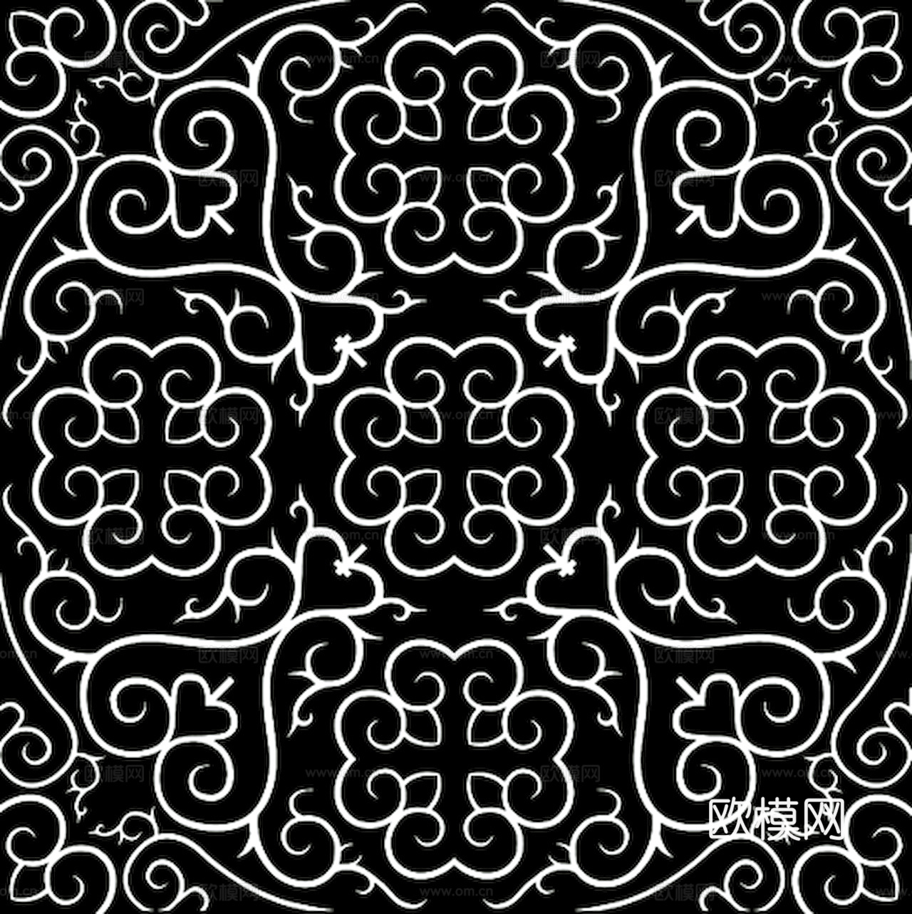 黑白凹凸 高光遮罩 通道 花纹纹理 装饰线条 纹理 墙绘图案下载