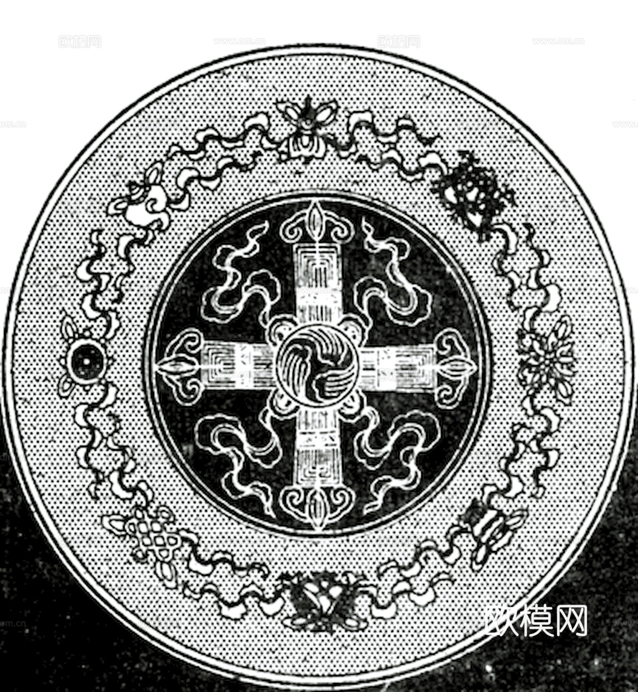 黑白凹凸 高光遮罩 通道 花纹纹理 装饰线条 纹理 墙绘图案下载